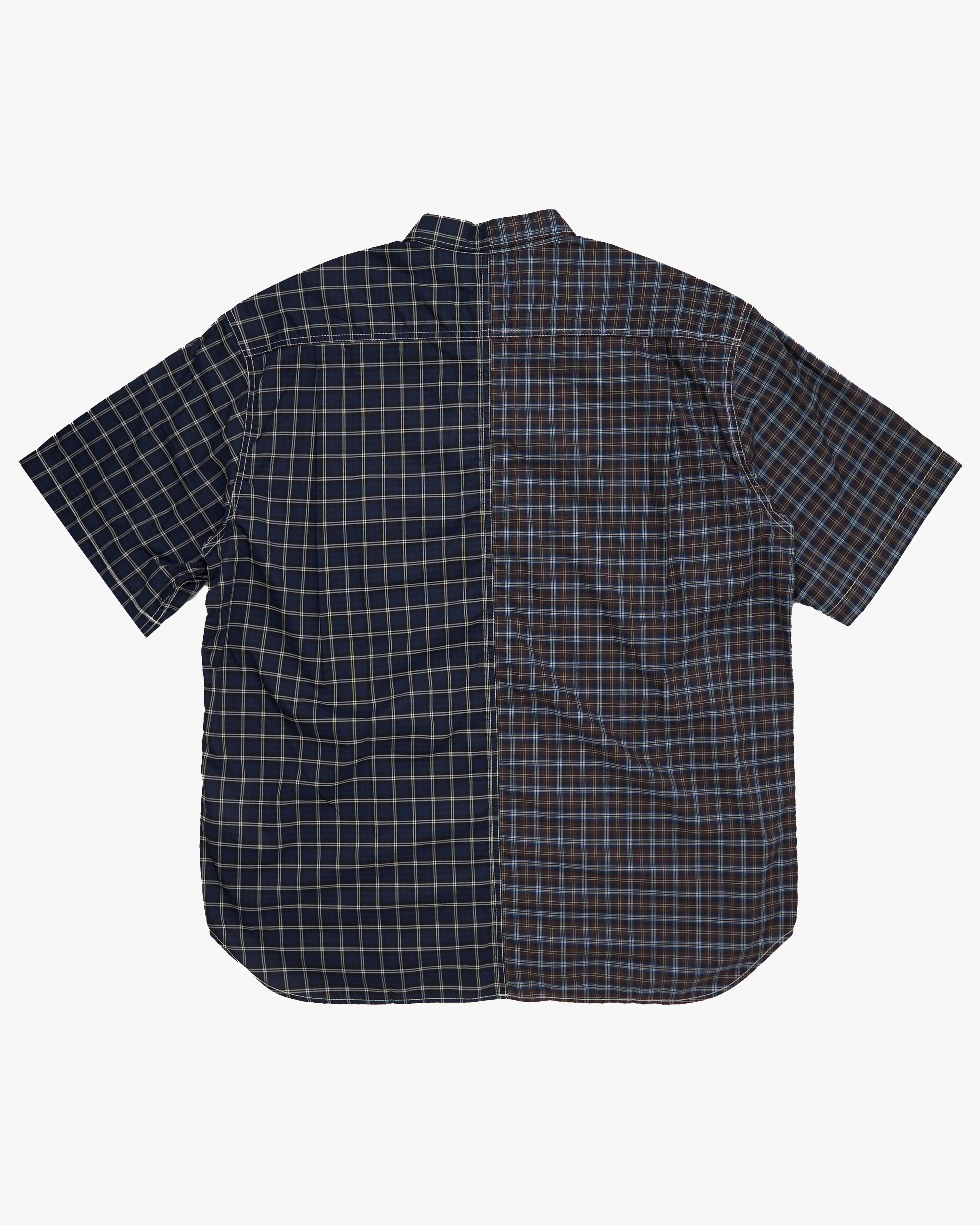 Comme des Garçons Homme - Men's Half-Stripe Shirt - (Checks) - Image 2