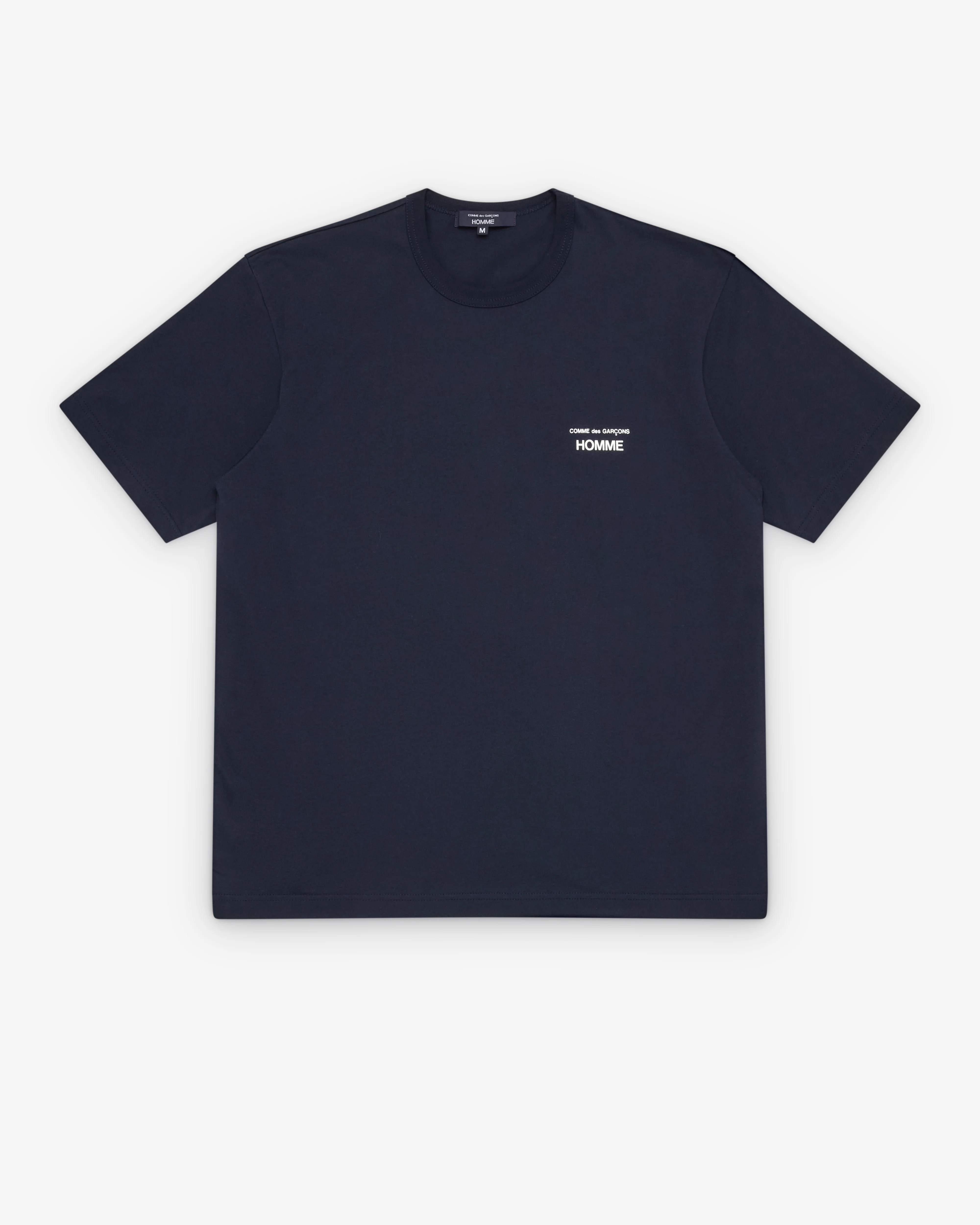 Comme des Garçons Homme - Men's Small Logo T-Shirt - (Navy)