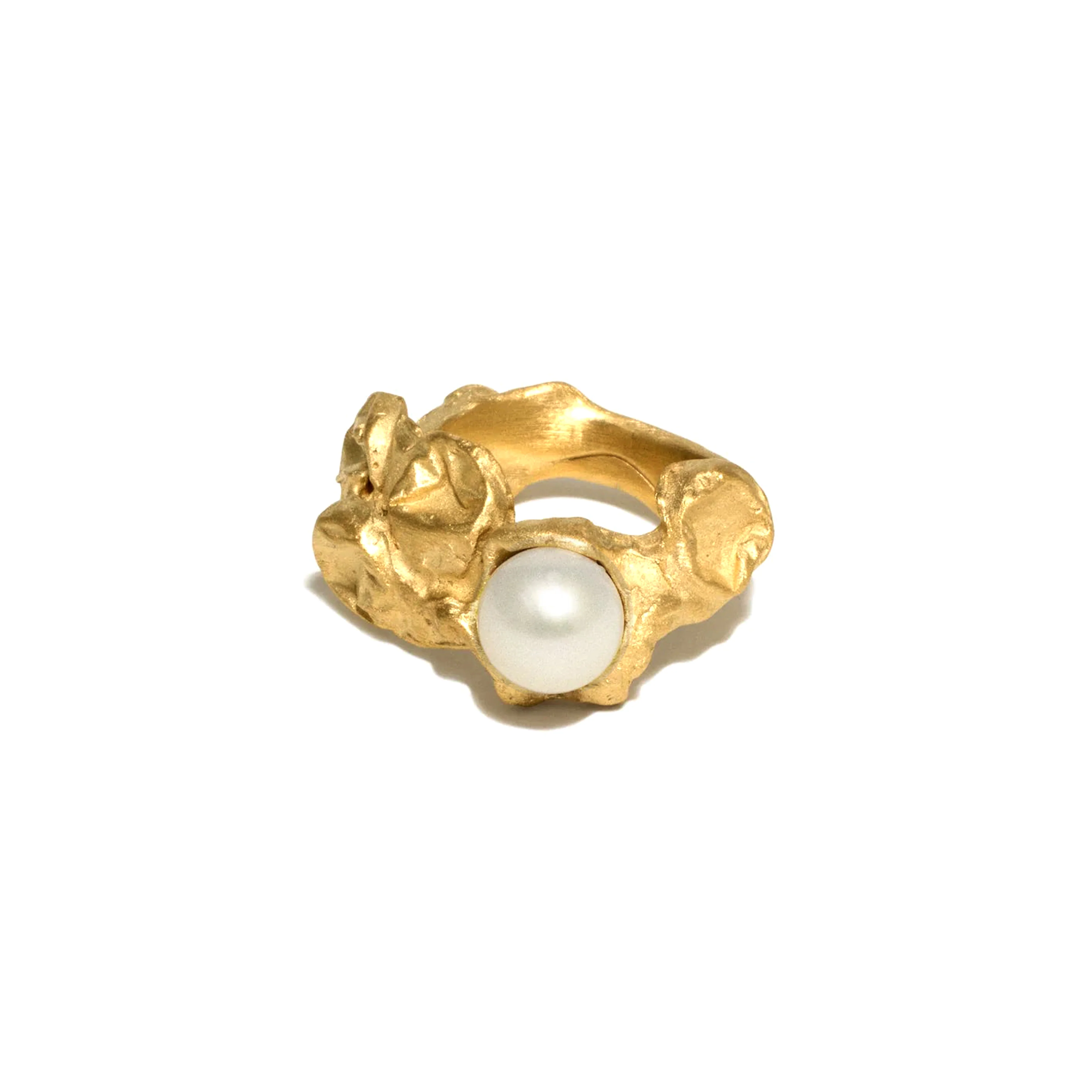 COMPLETEDWORKS - Crushed Pearl Ring - (Gold)