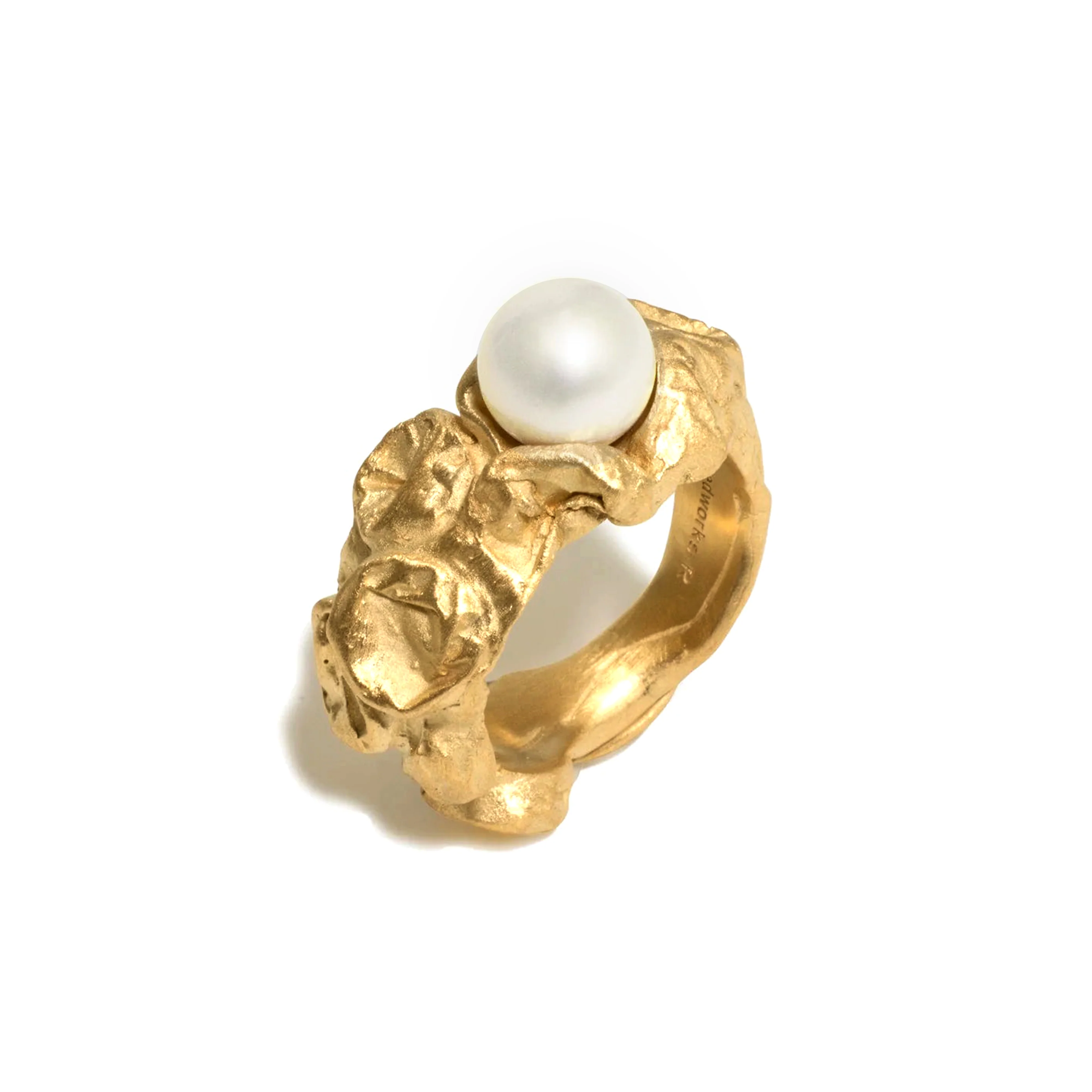 COMPLETEDWORKS - Crushed Pearl Ring - (Gold) - Image 2