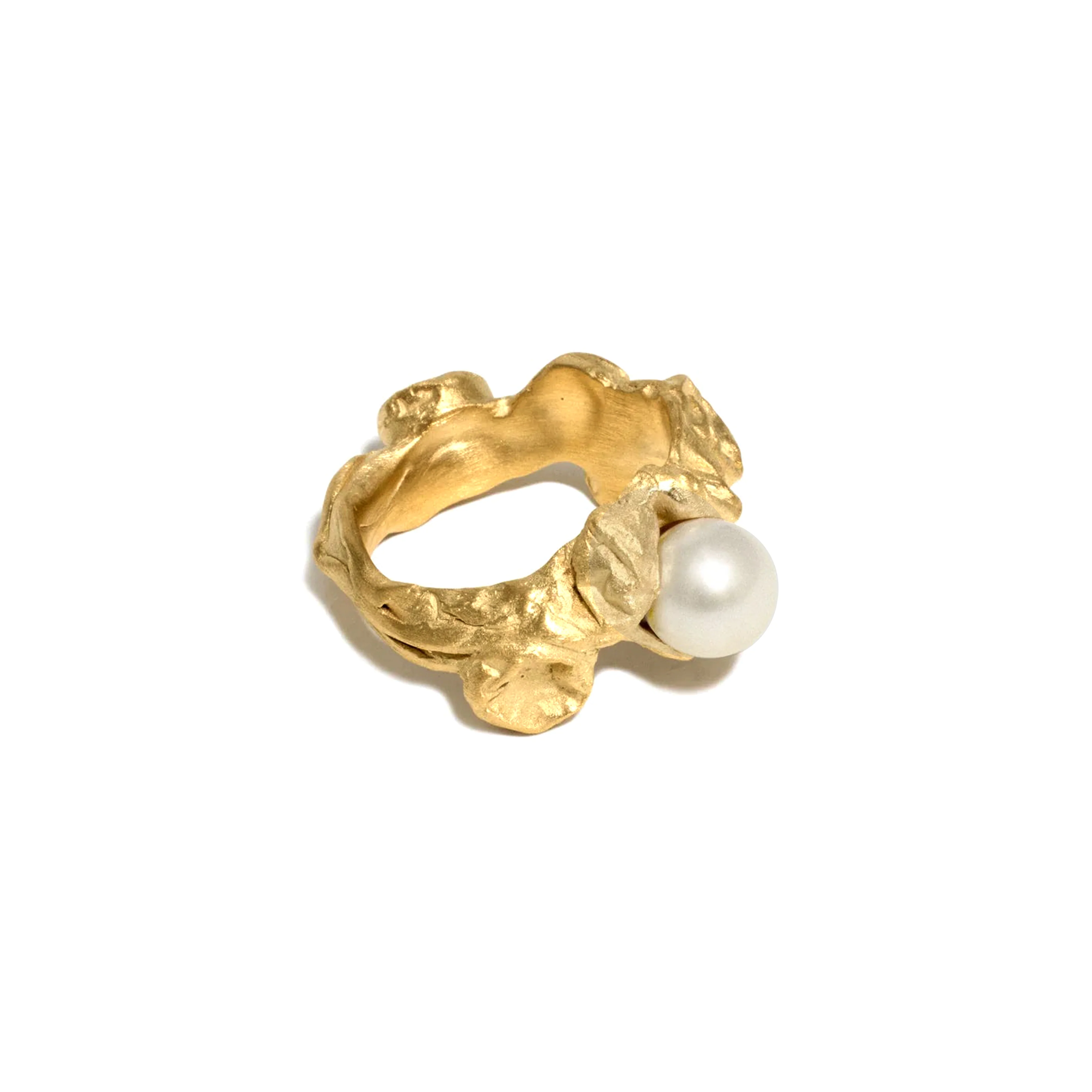 COMPLETEDWORKS - Crushed Pearl Ring - (Gold) - Image 4