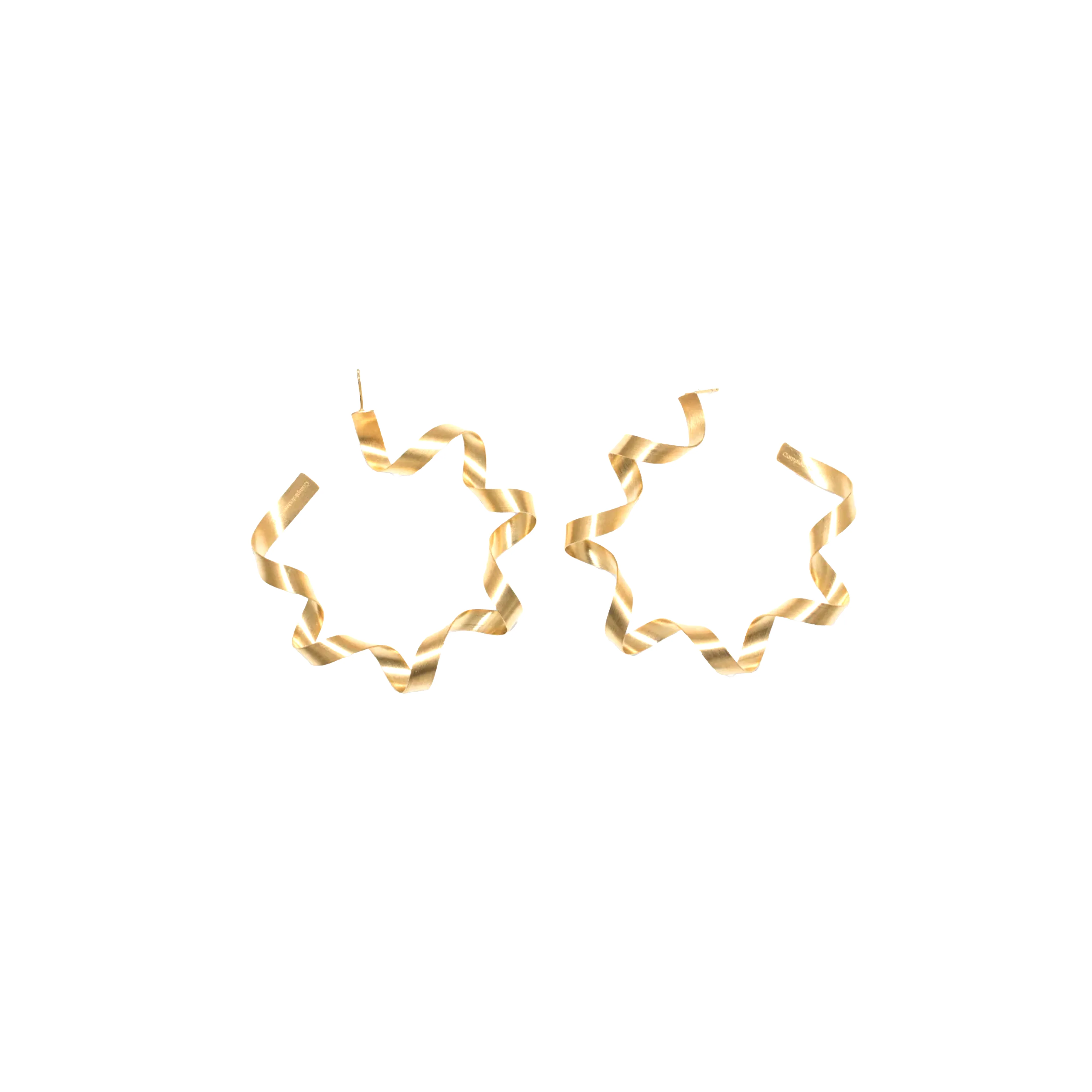 COMPLETEDWORKS - Paper Shredder Earrings - (Gold)