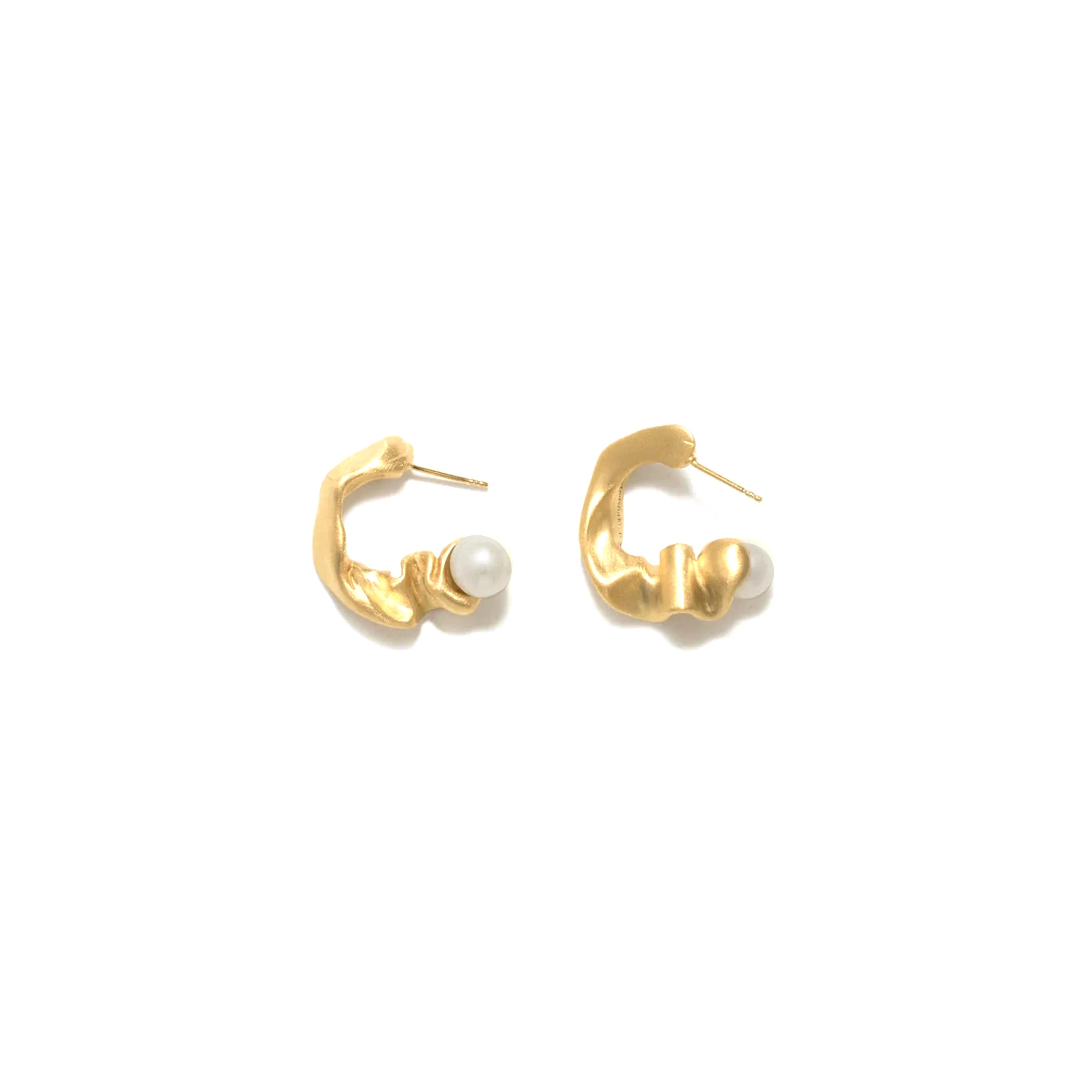 COMPLETEDWORKS - Pearl Ended Earrings - (Gold)