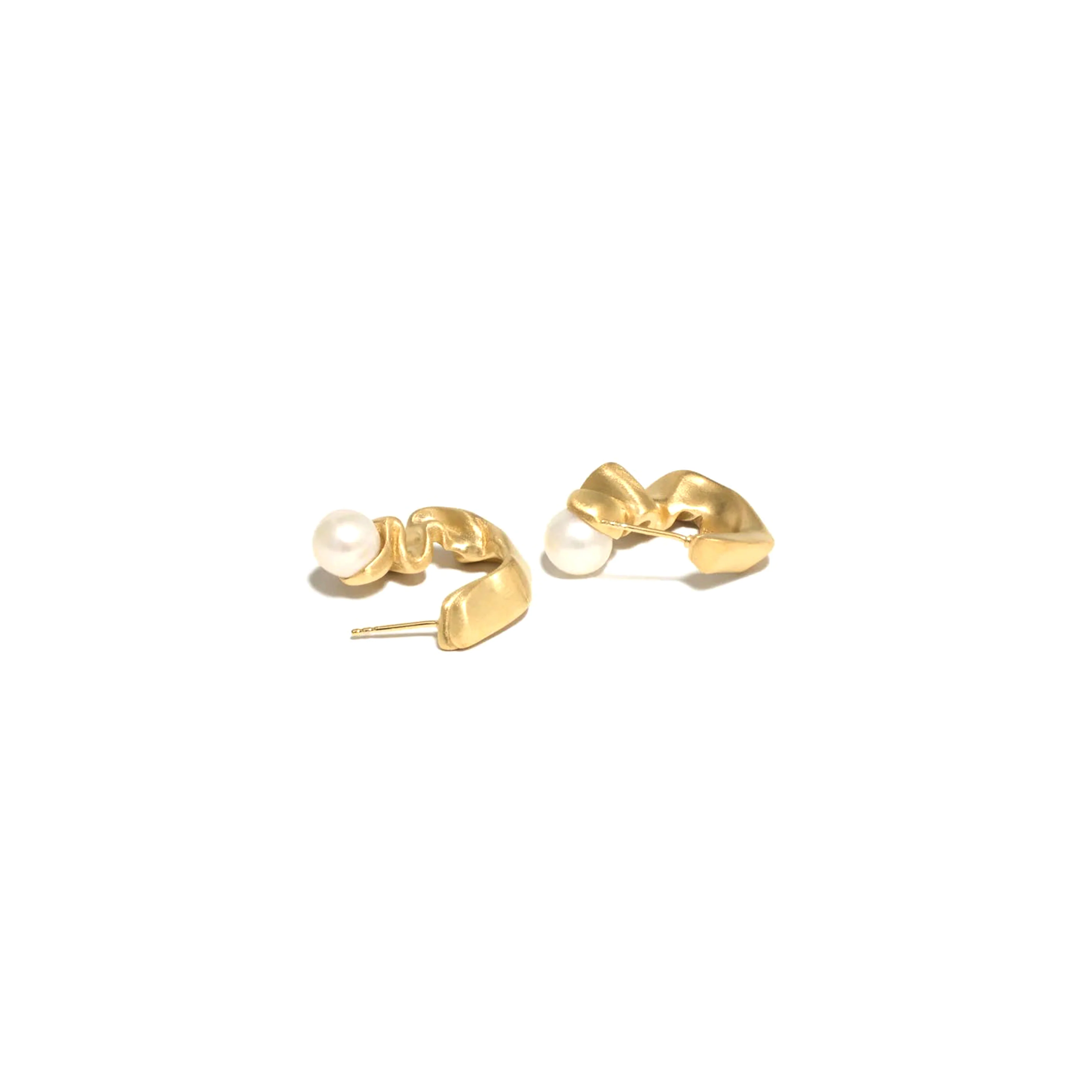 COMPLETEDWORKS - Pearl Ended Earrings - (Gold) - Image 3