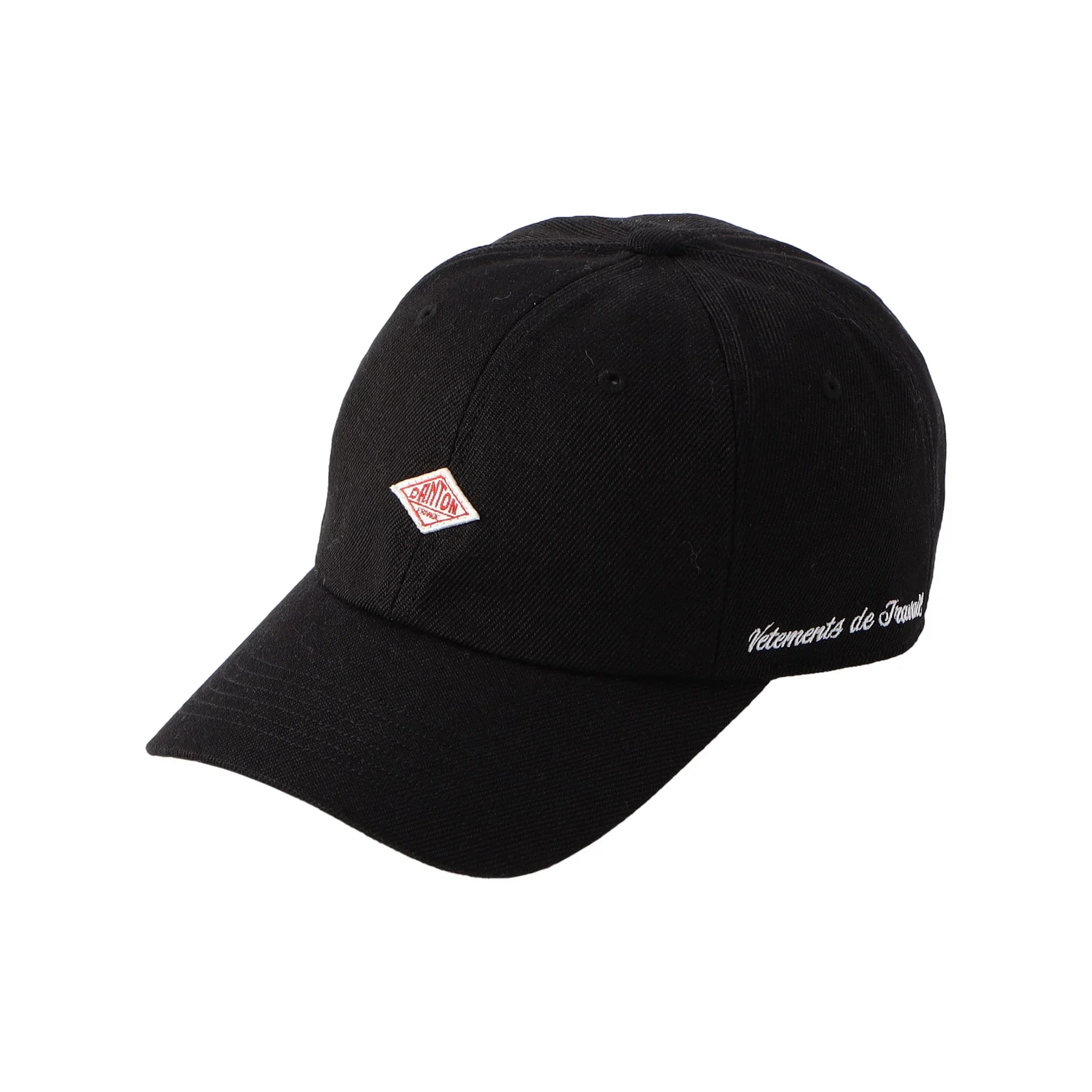 DANTON -Polyester Serge 6Panel Cap - (Black)