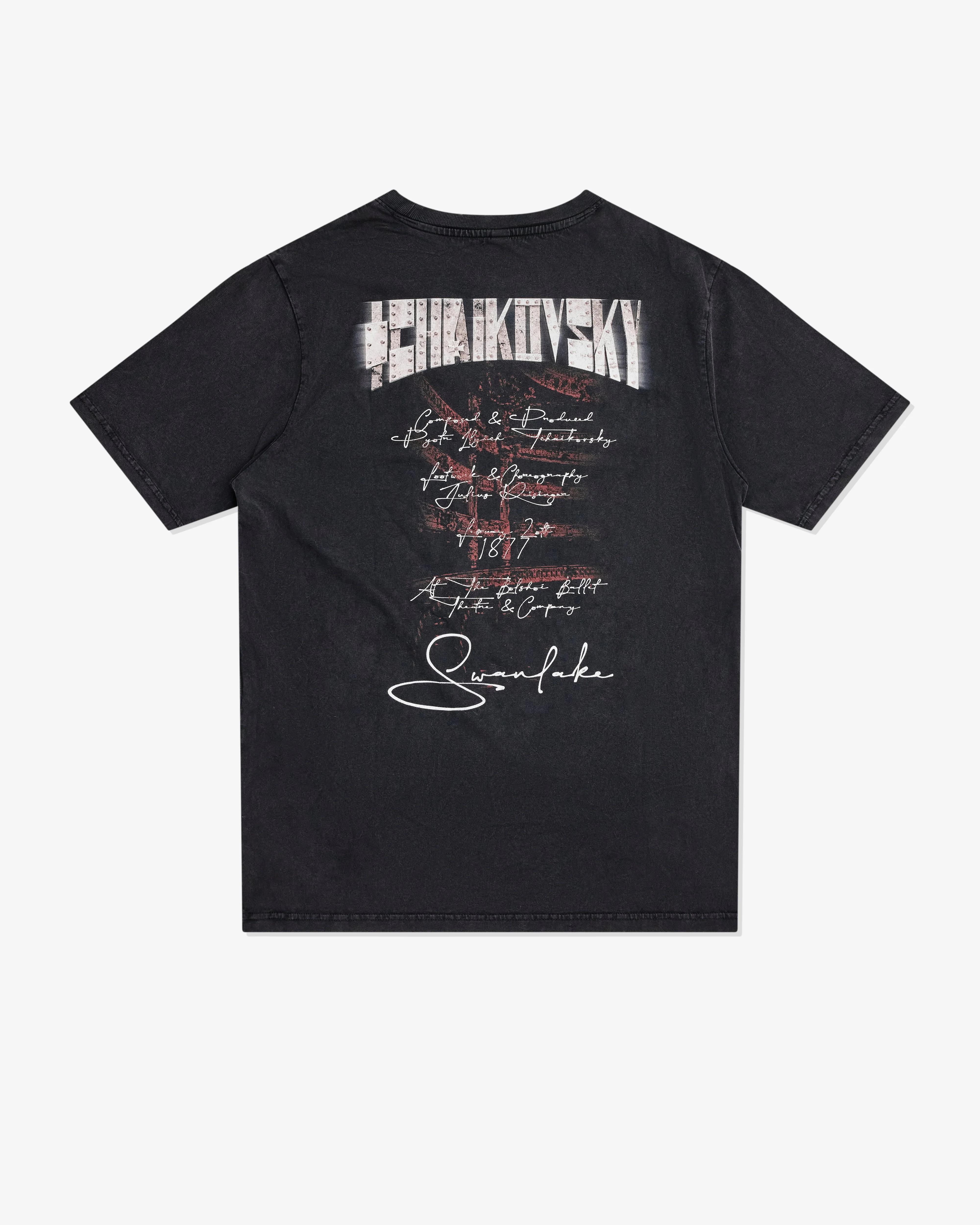 DEATHMASK - Men's Tchaikovsky Swanlake Tour T-Shirt - (Black) - Image 2