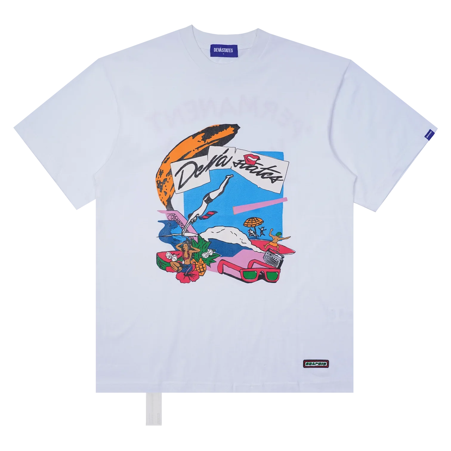 DEVÃ STATES - AWOL T-Shirt - (White)