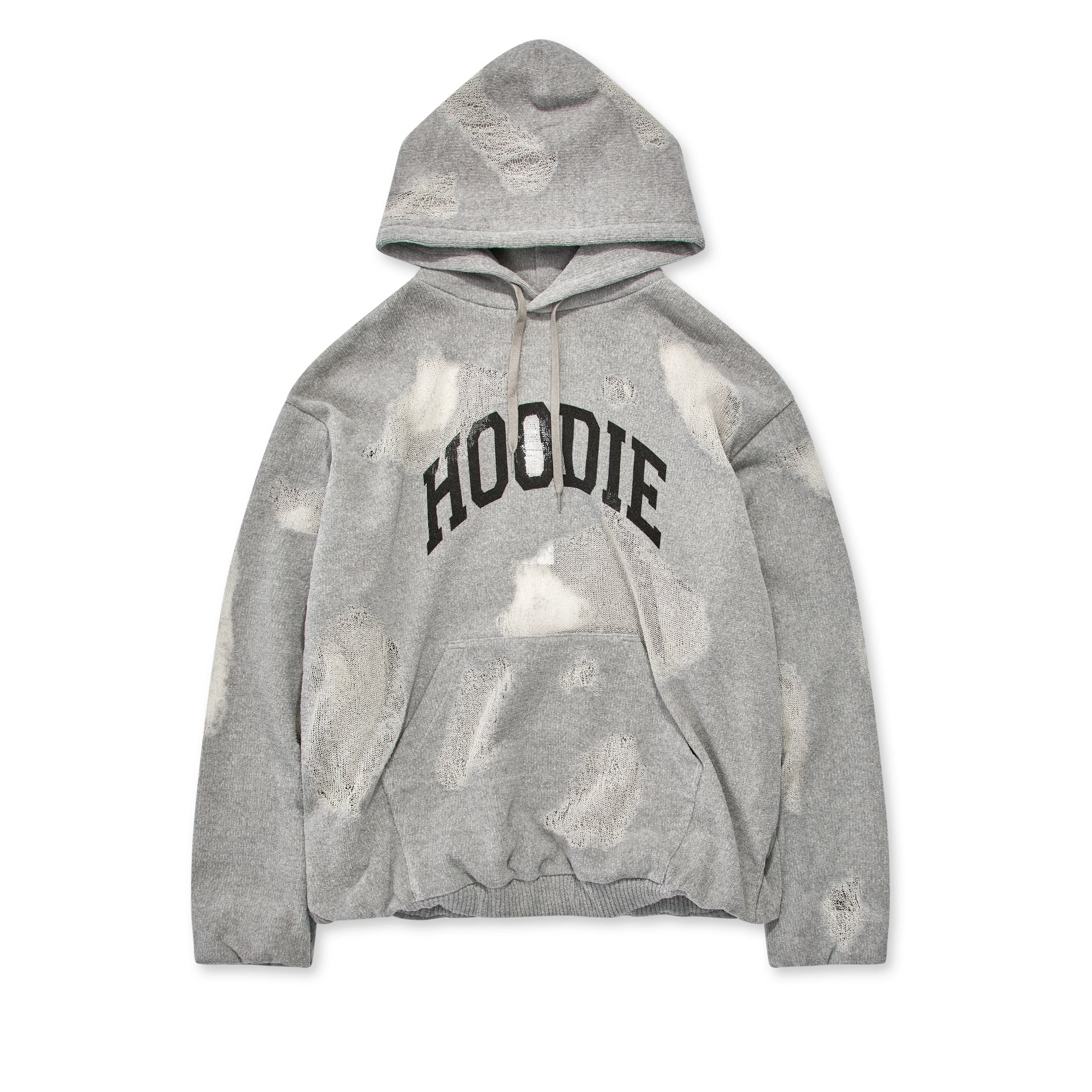 DOUBLET - Men's Knit Hoodie - (Top Grey)
