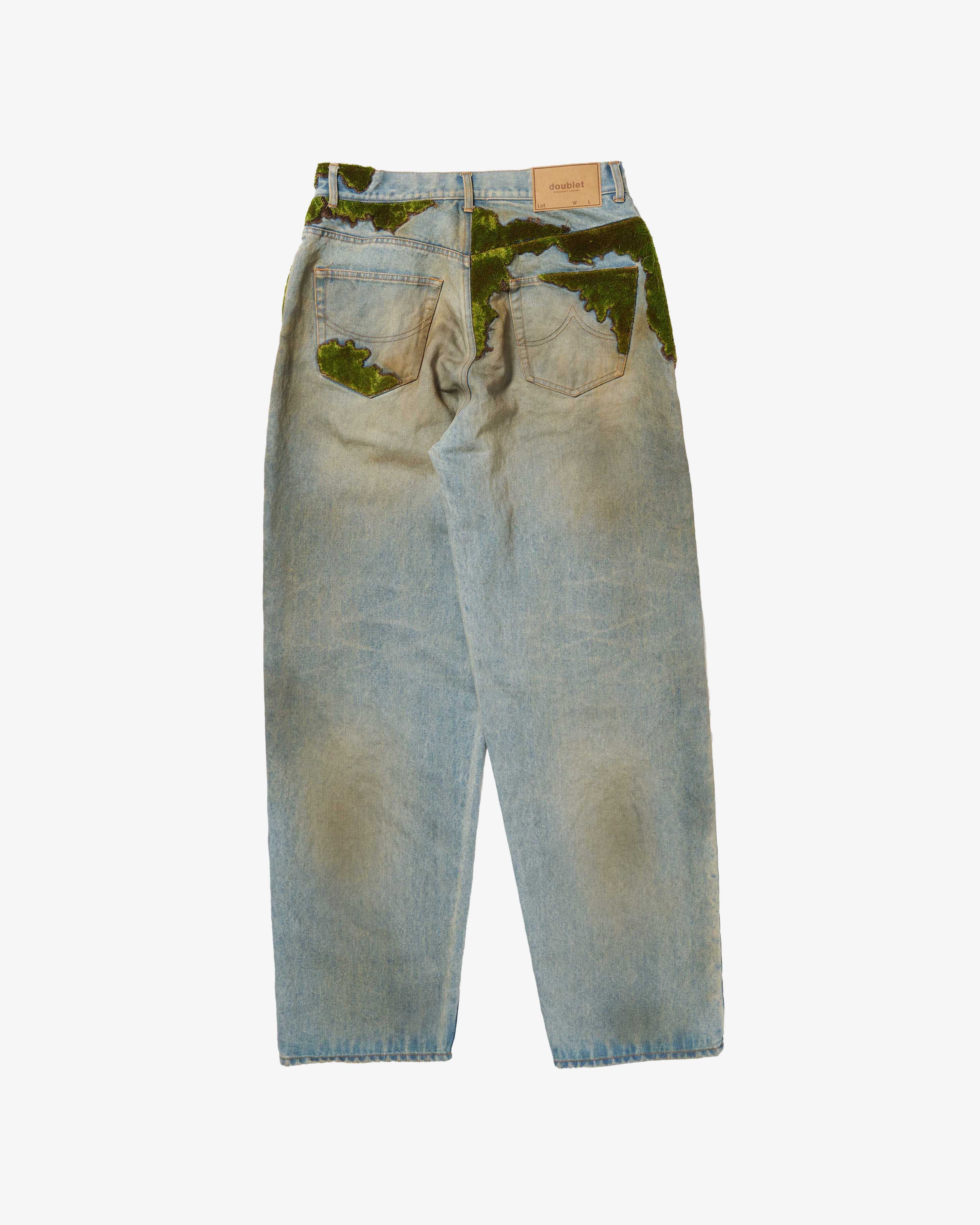 Doublet - Men's Moss-Grown Wood Denim Pants - (Indigo) - Image 2