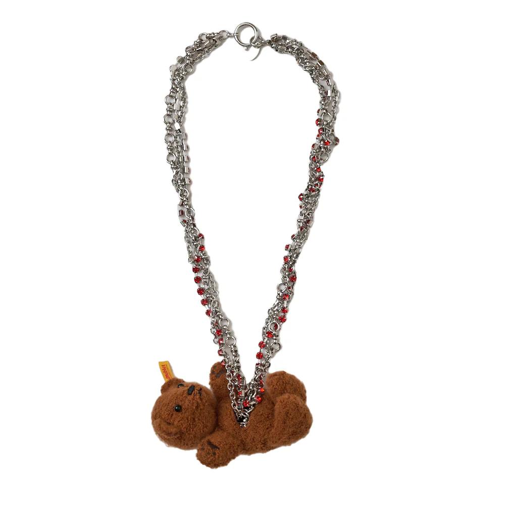 DOUBLET - Stuffed Bear Necklace - (Brown)