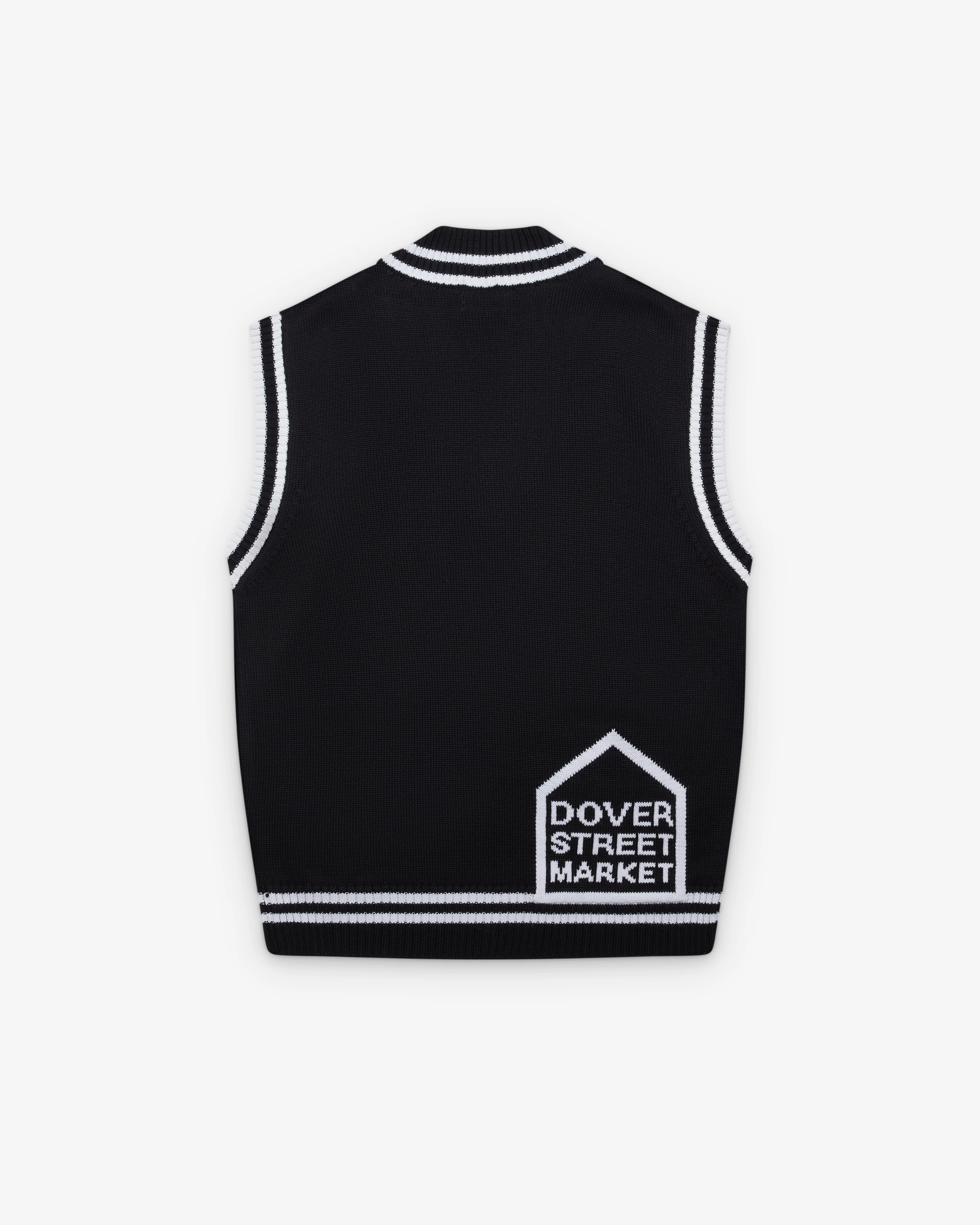 DSM Kei Ninomiya - Oversized Vest With Patches - (Black) - Image 2