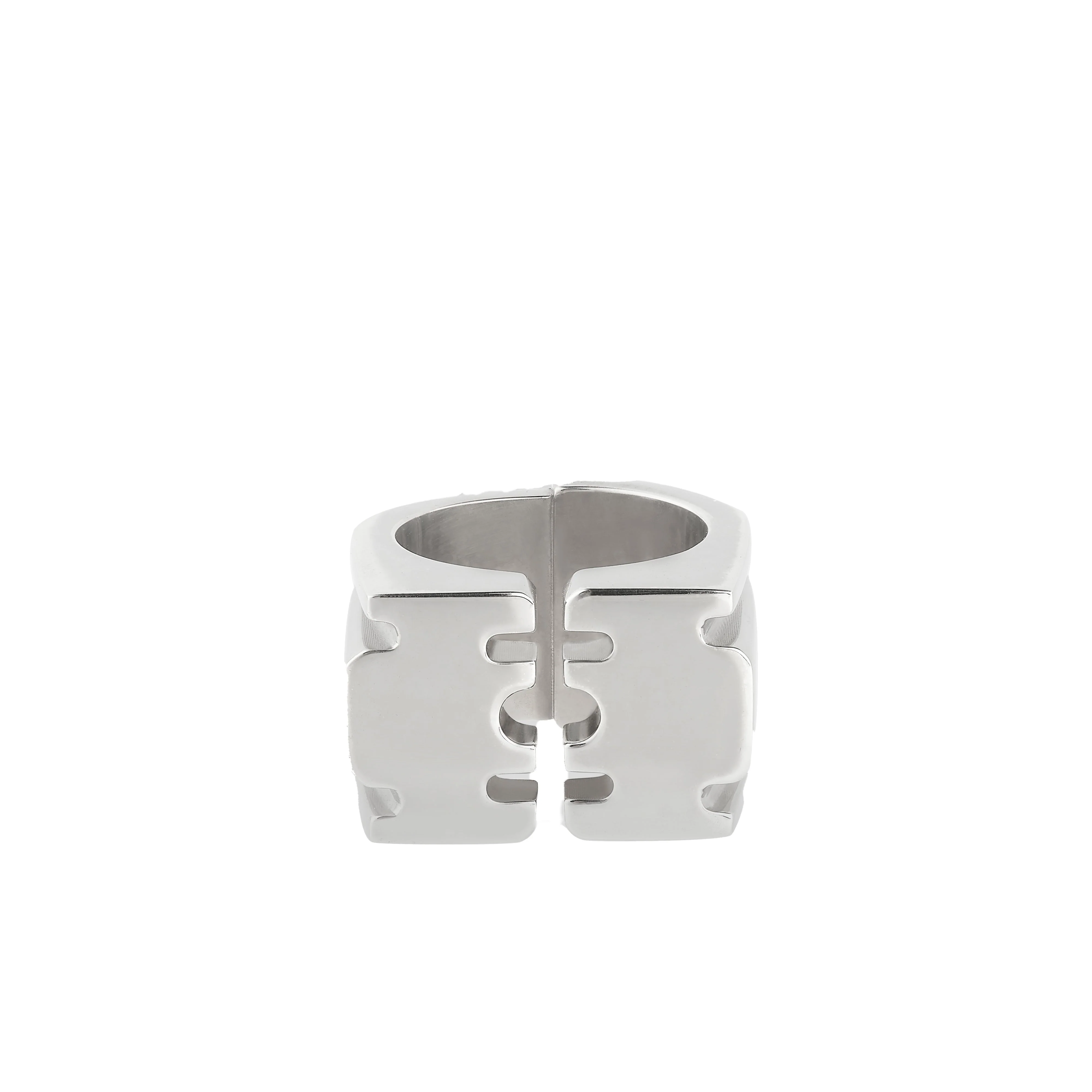 Hannah Martin X Applied Art Forms - Razor Ring Block Silver - (Silver)