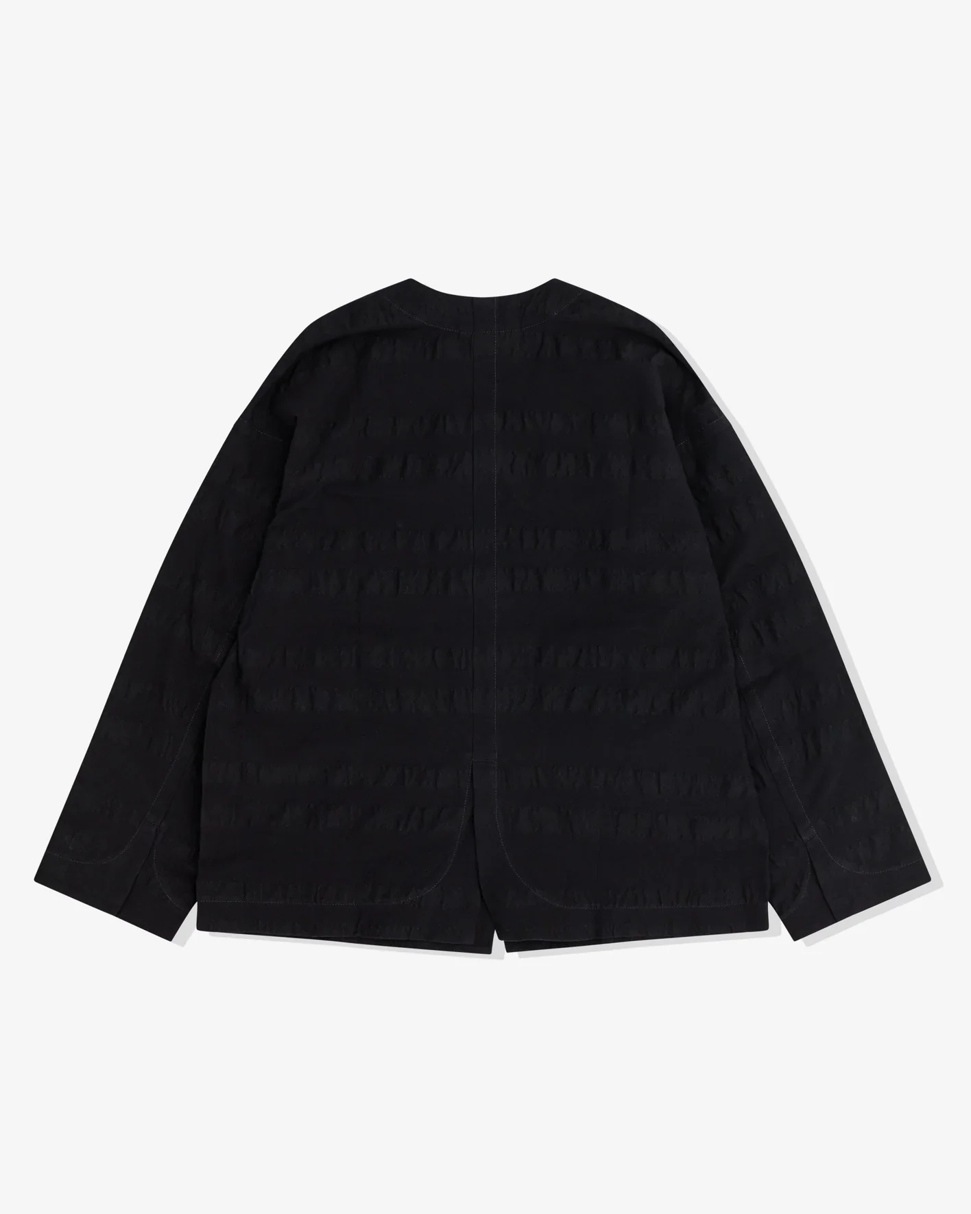 JAN JAN VAN ESSCHE - Men's Unlined Collarless Blazer - (Black) - Image 2