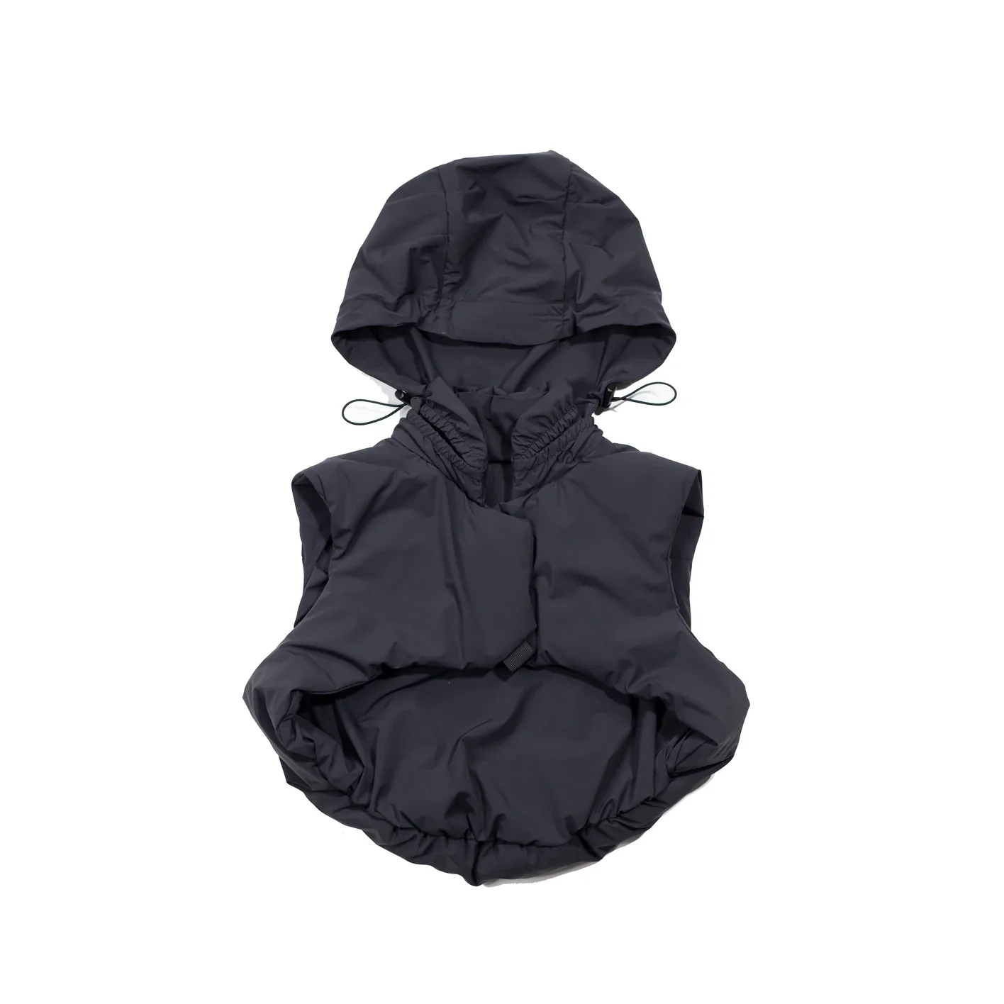 Johanna Parv - Women's Padded Vest with Hood - (Black) - Image 2