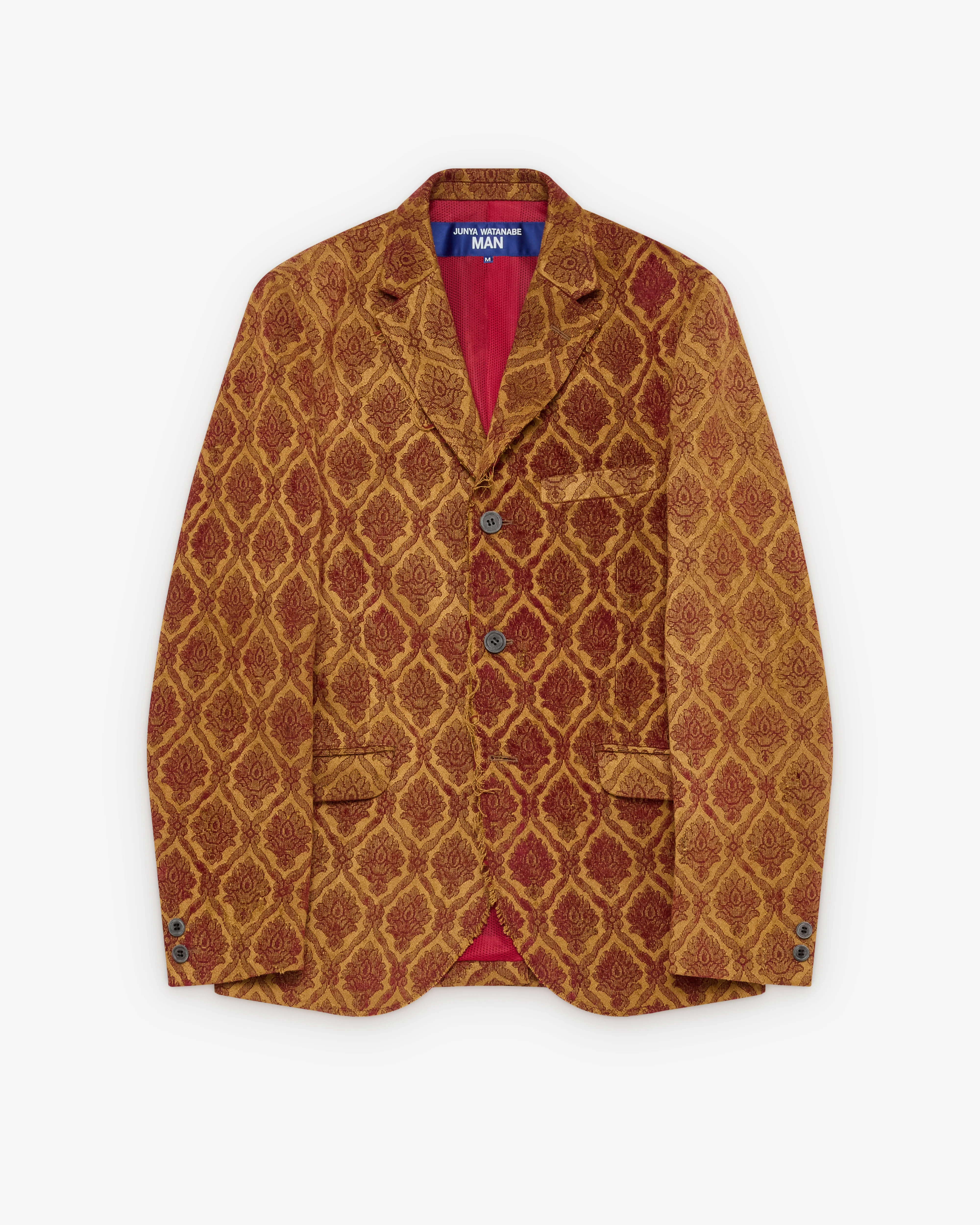Junya Watanabe Man - Men's Damask Pattern Blazer Jacket - (Print)