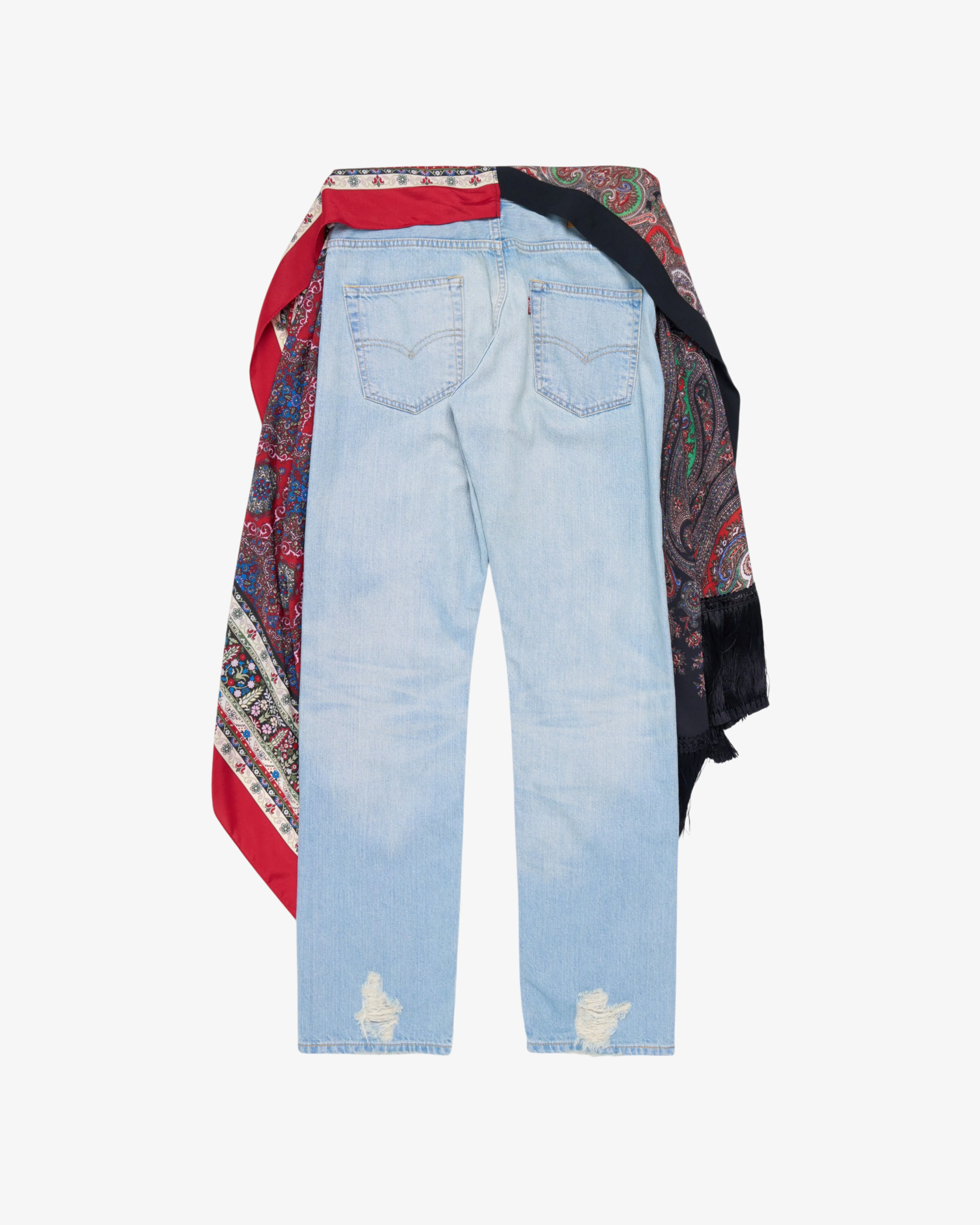 Junya Watanabe Man  - Men's Levi'S Denim Chintz Trousers - (Denim) - Image 2