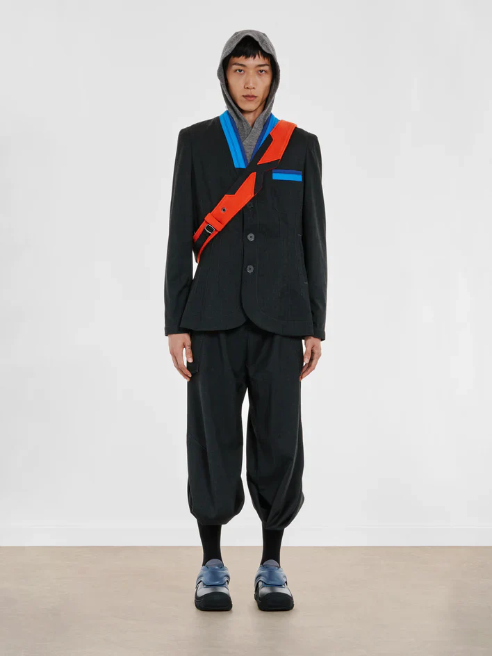 Kiko Kostadinov - Men's Meno Trouser - (Charcoal/Grey) - Image 5