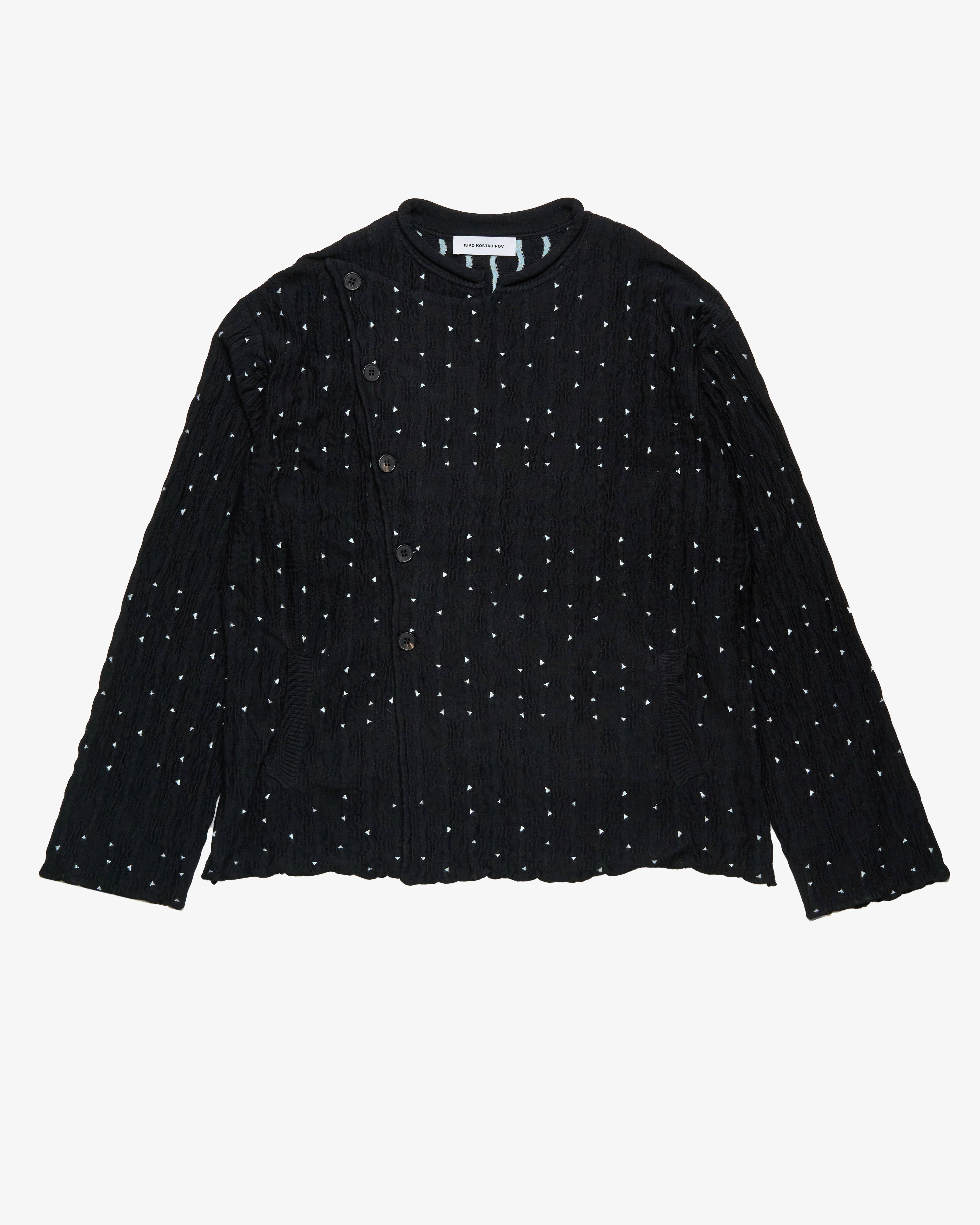Kiko Kostadinov - Men's Raday Knitted Jacket - (Dark Blue)