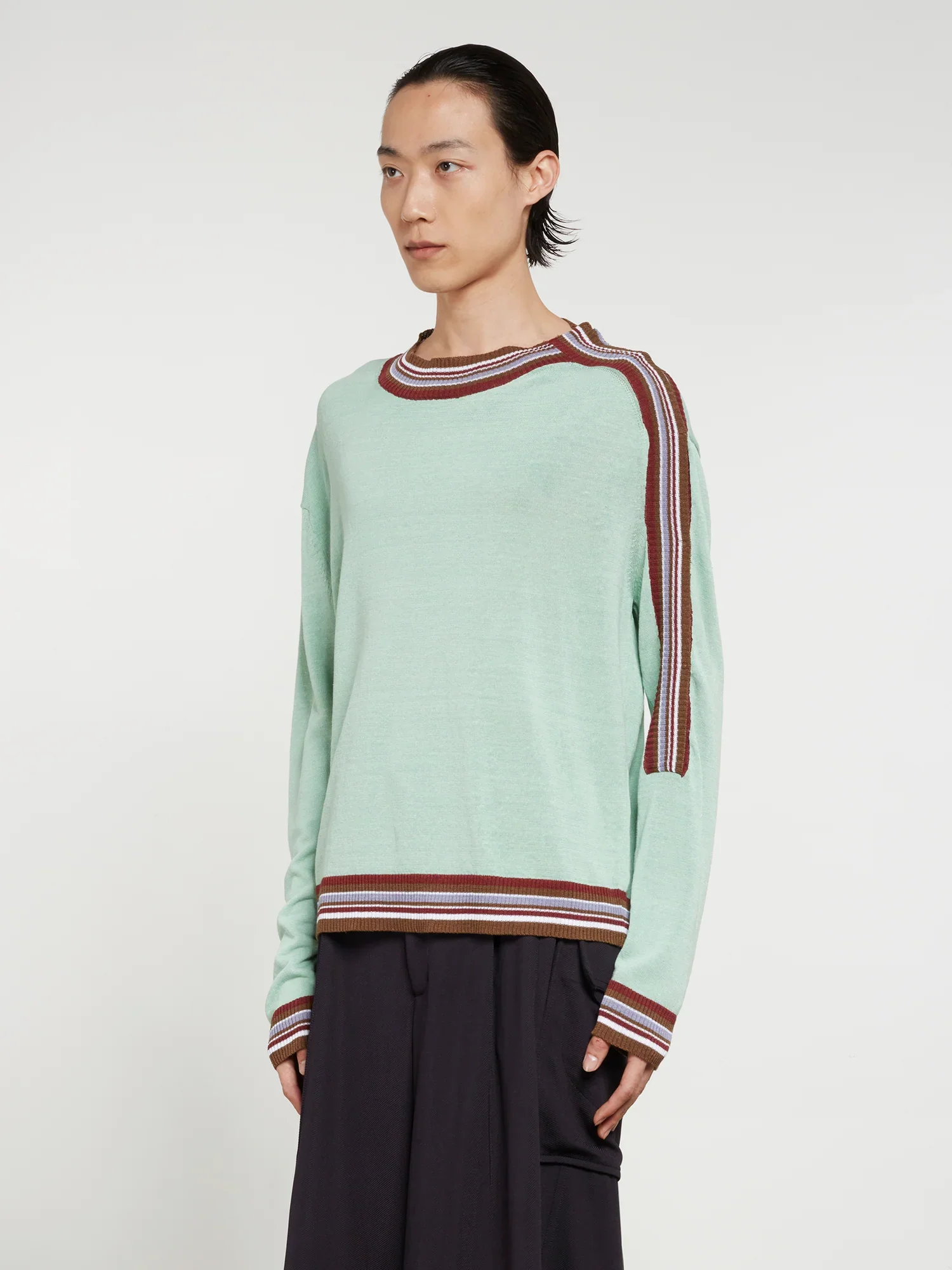 KIKO KOSTADINOV - Men's Ria Henley Knit - (Mint Green) - Image 3