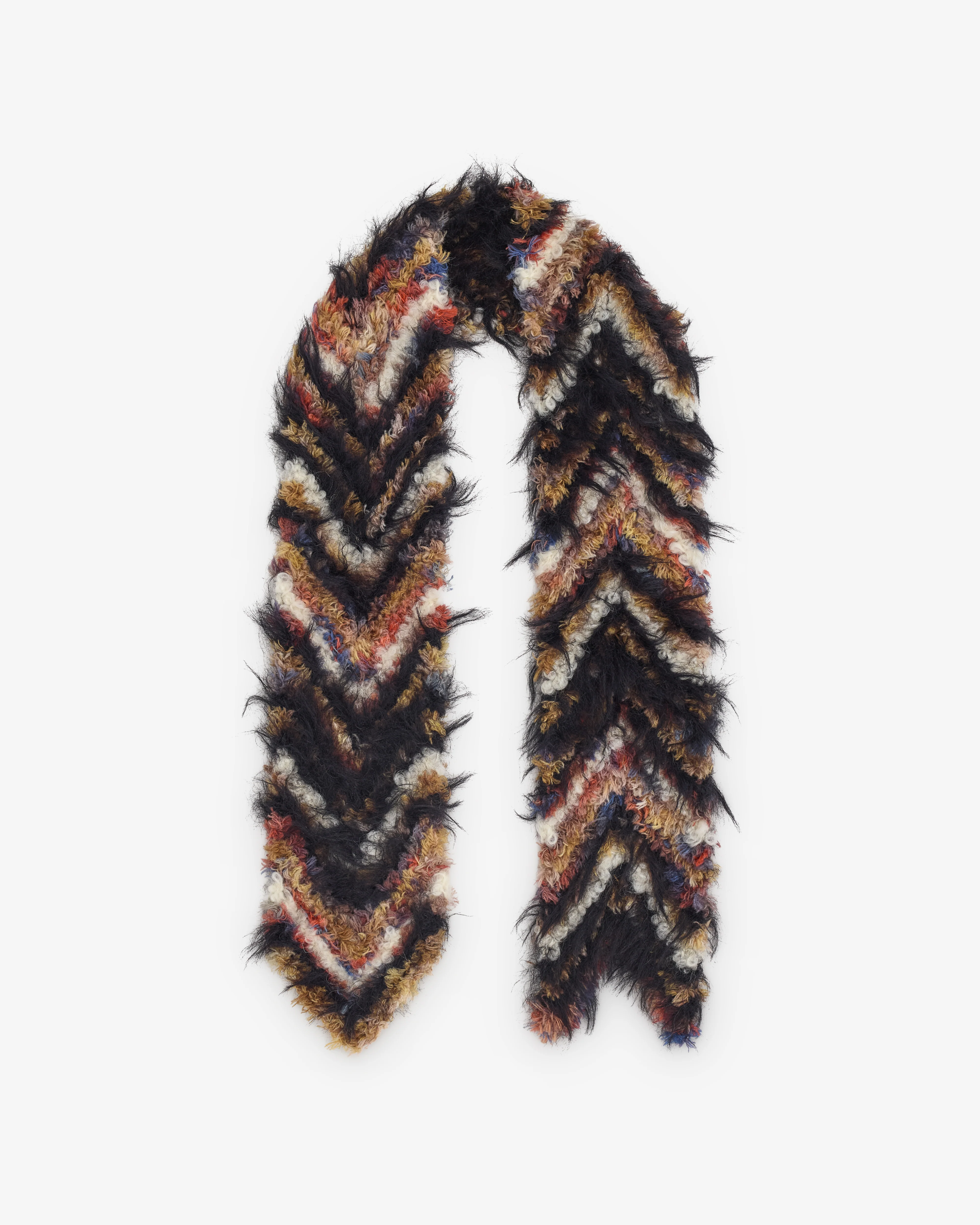 Kiko Kostadinov - Women’s Chevron Knit Scarf - (Strawberry)