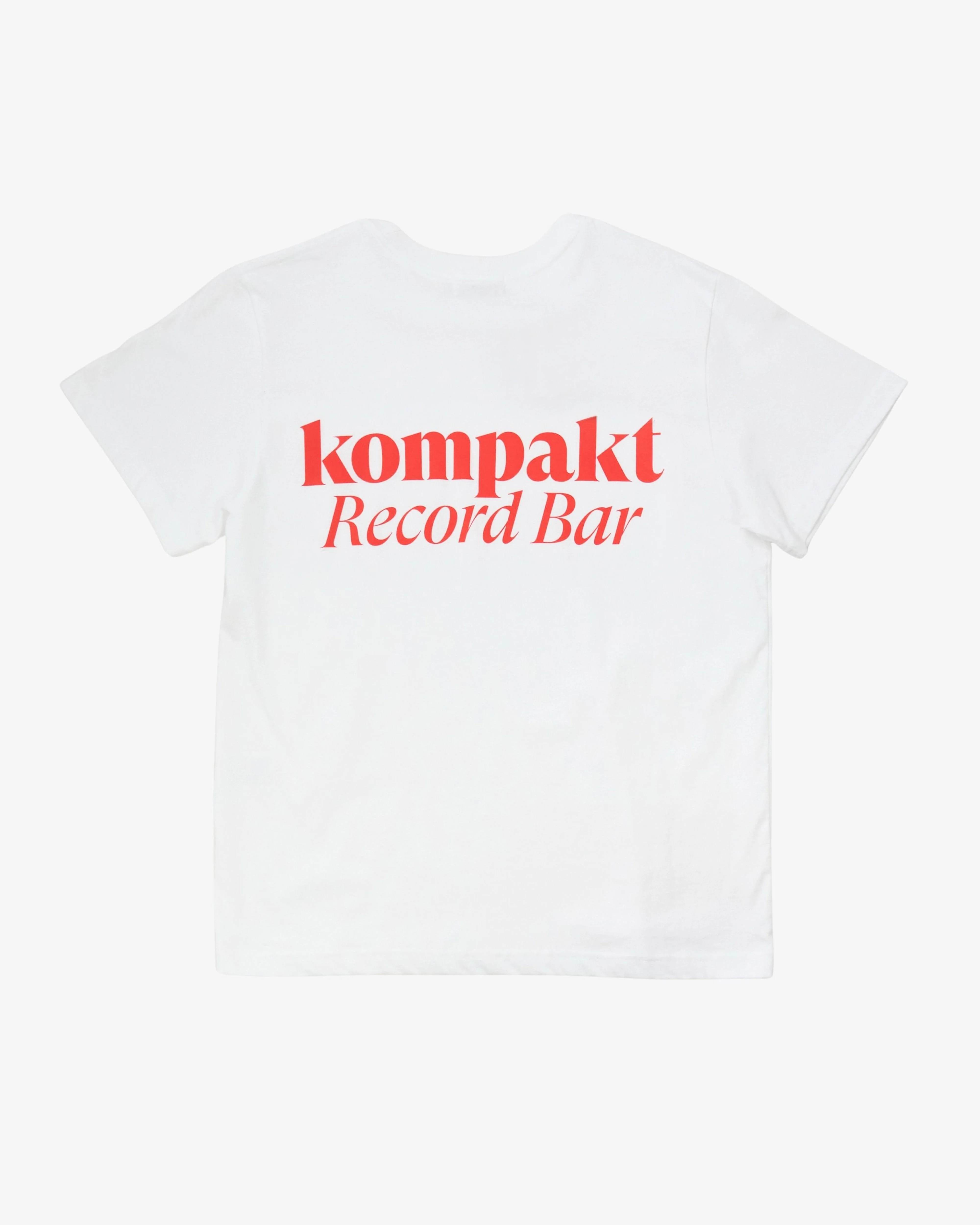 Kompakt Record Bar - Men's Small Basic Logo T-Shirt - (Red) - Image 2