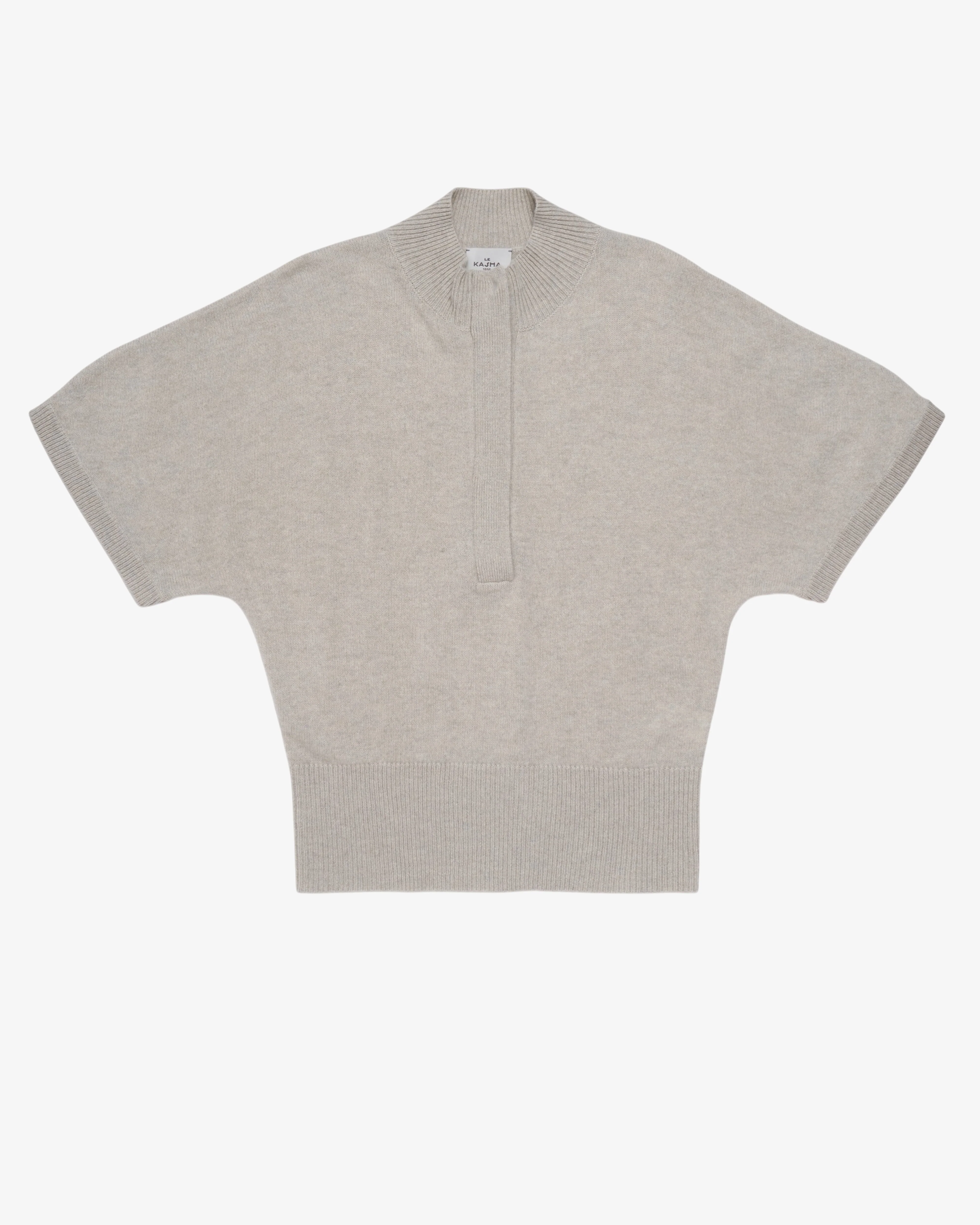LE KASHA - Women's Short Sleeved Sweater - (Grey)