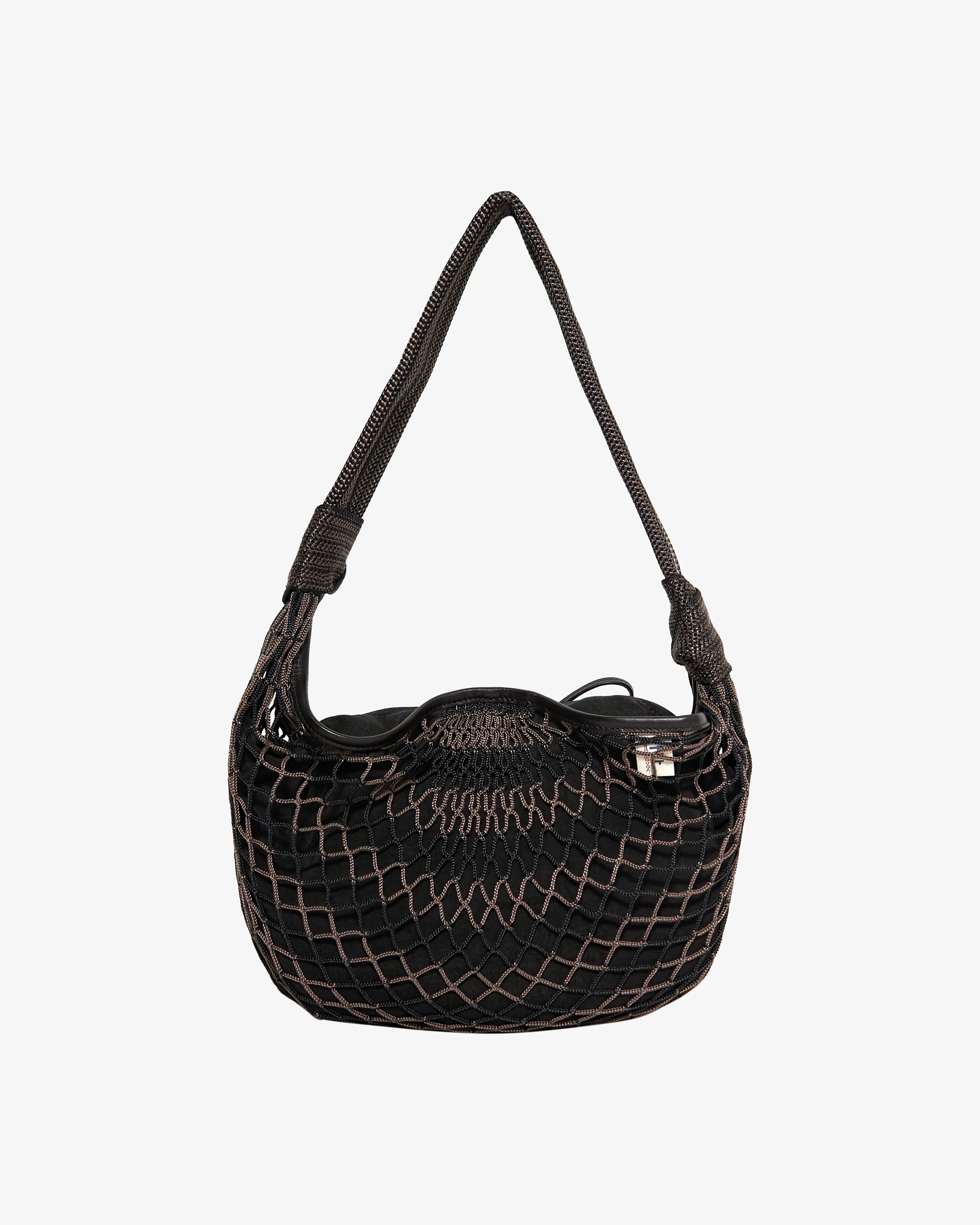 Lemaire - Men's Fortune Croissant Filt Bag - (Stripes) - Image 2