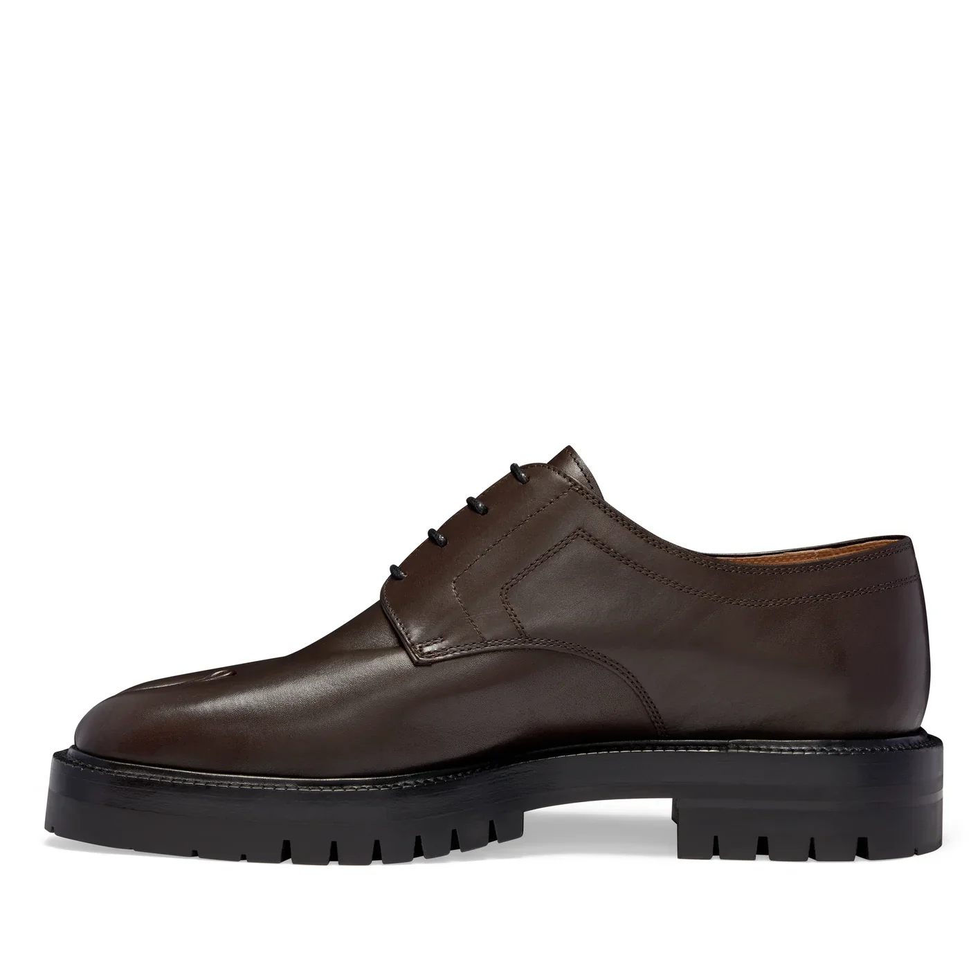Maison Margiela - Men's Tabi Lace-Ups - (Dark Brown) - Image 3