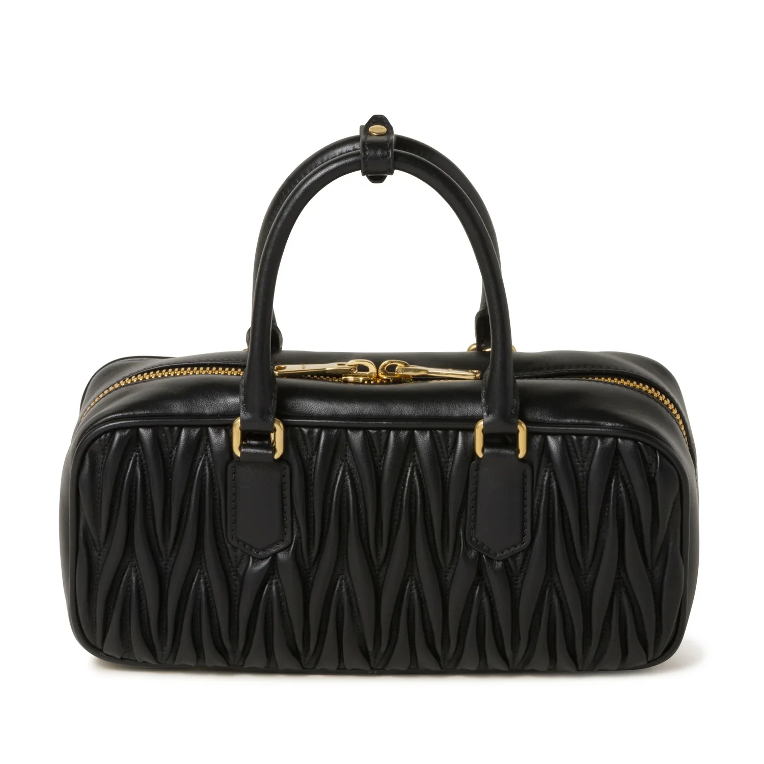 MIU MIU - Women's Arcadie Matelassé Nappa Leather Bag - (Black) - Image 2