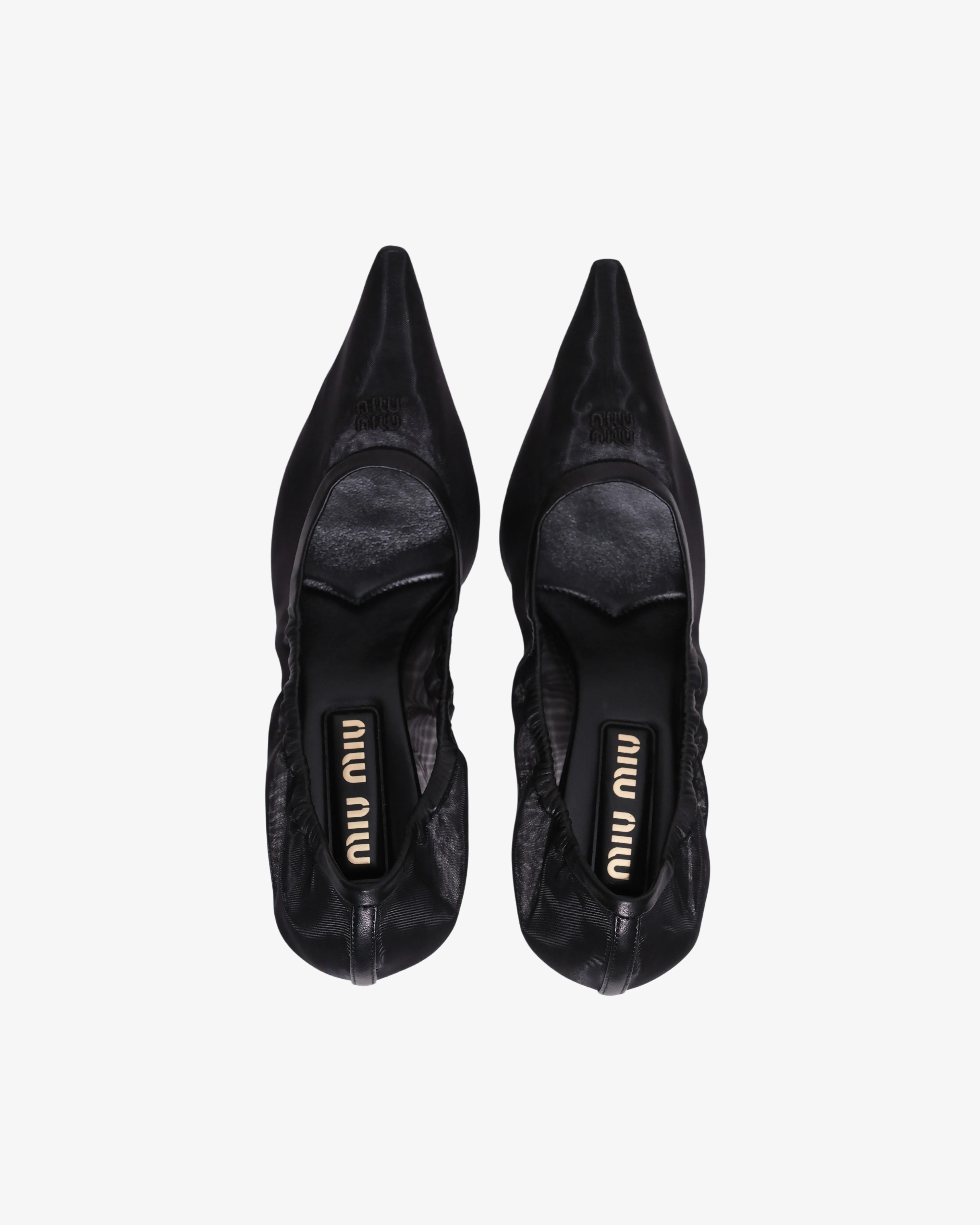 MIU MIU - Women's Rete Heel - (Blue) - Image 4