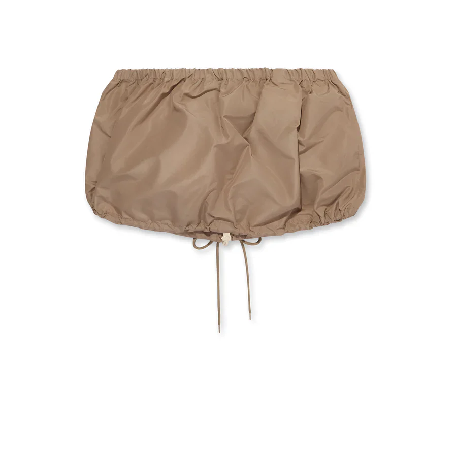 MIU MIU - Women's Technical Fabric Miniskirt - (Clay Grey) - Image 2