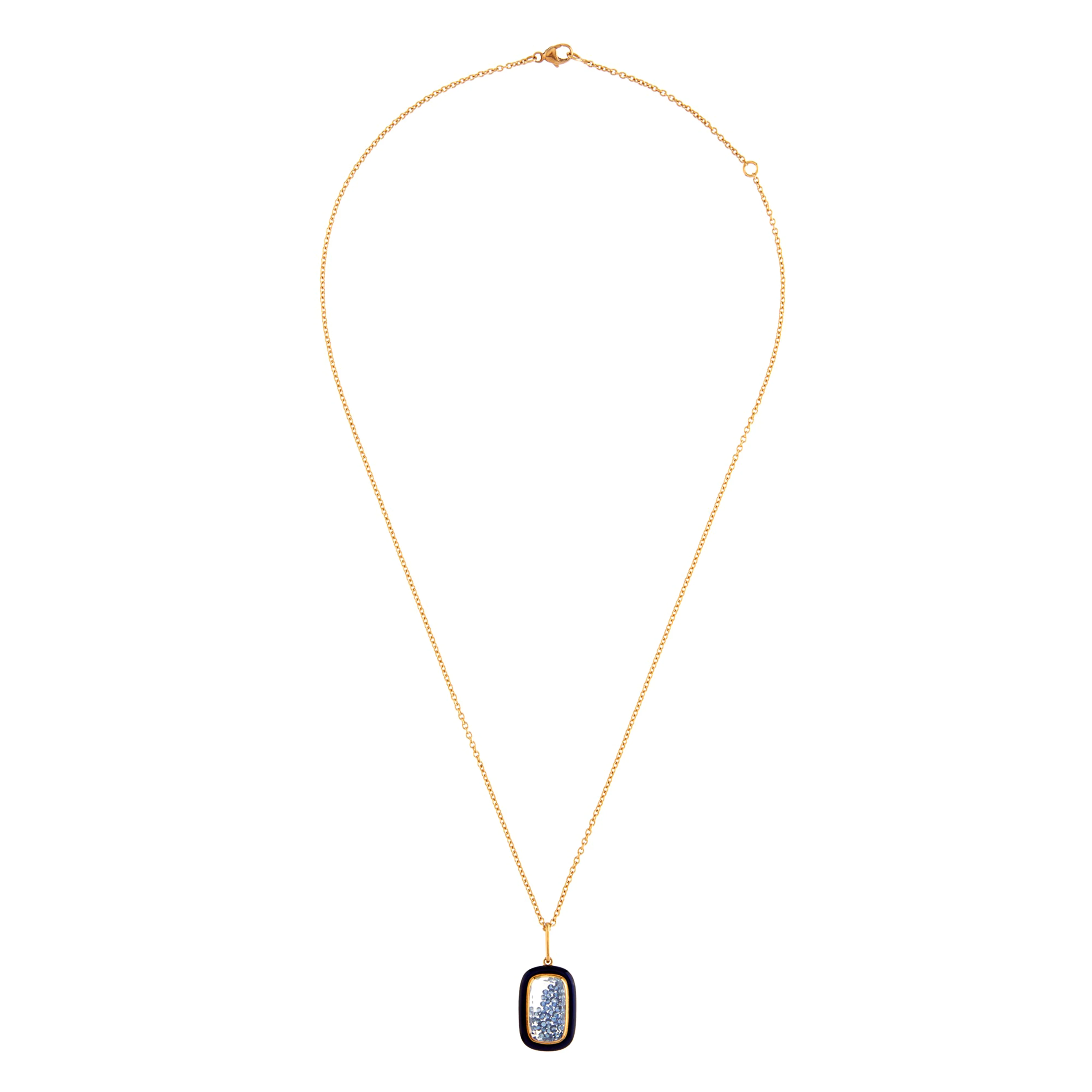 MORITZ - Glik Sapphire & Enamel Shaker Necklace - Image 3