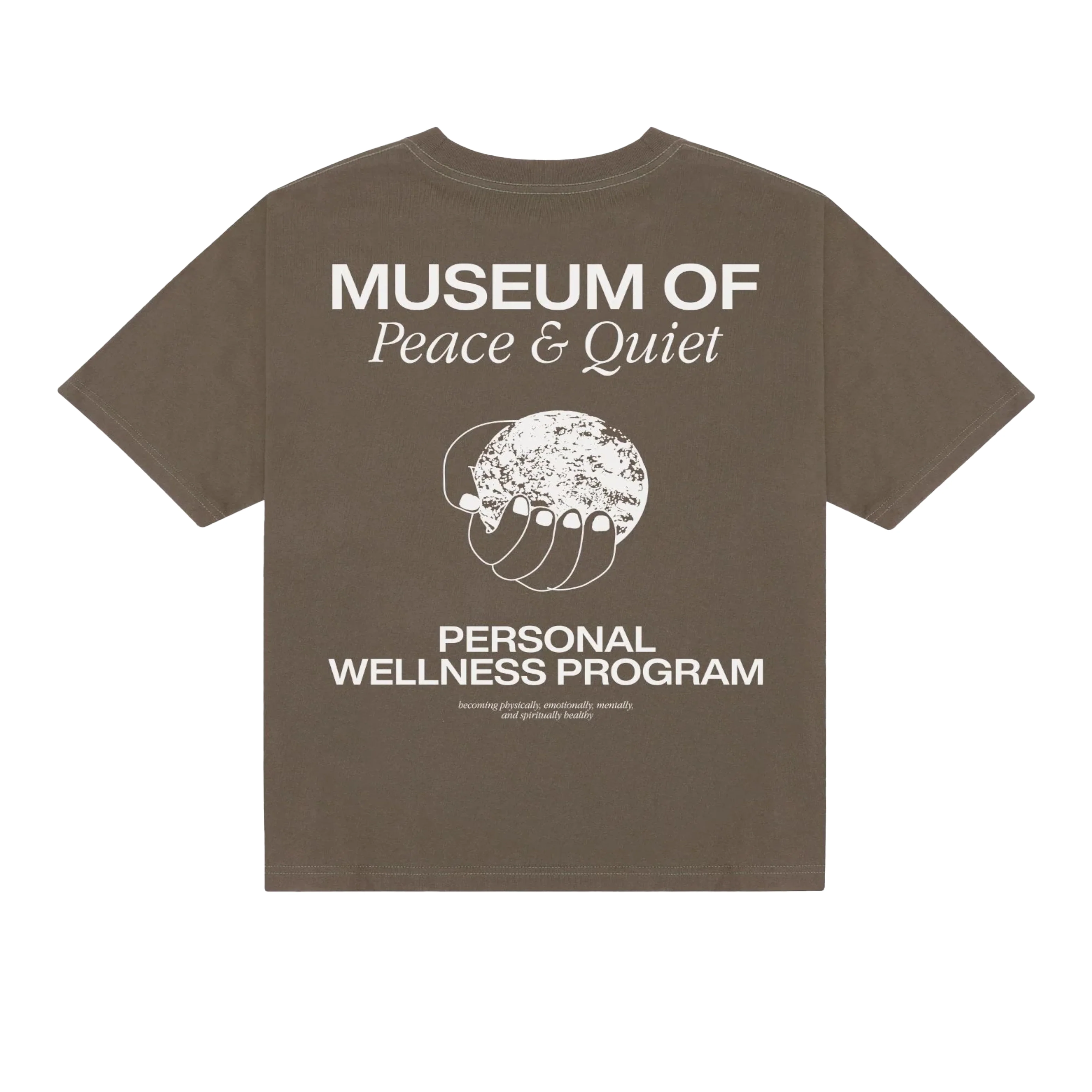 MUSEUM OF PEACE AND QUIET - Men's Wellness Program T-Shirt - (Clay) - Image 2