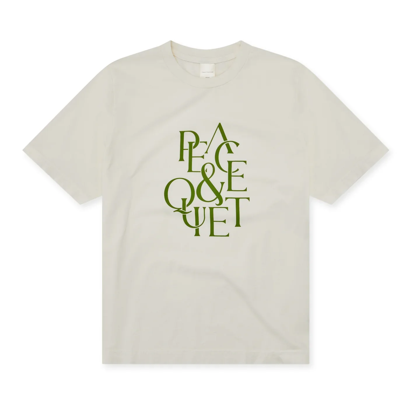 MUSEUM OF PEACE AND QUIET - Serif T-Shirt - (Bone)