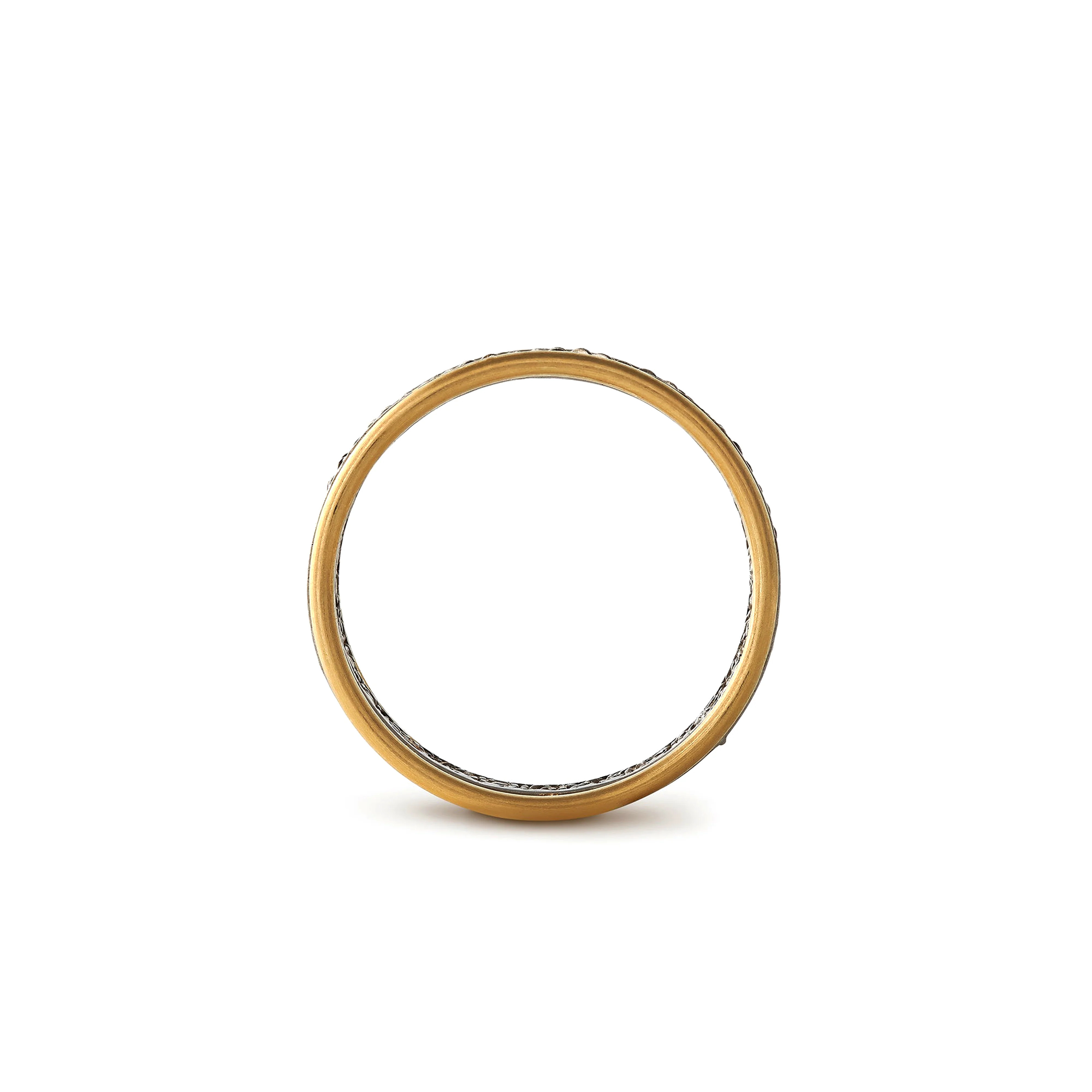 NIKOLLE RADI - Platinum & Yellow Gold Band Ring - Image 3