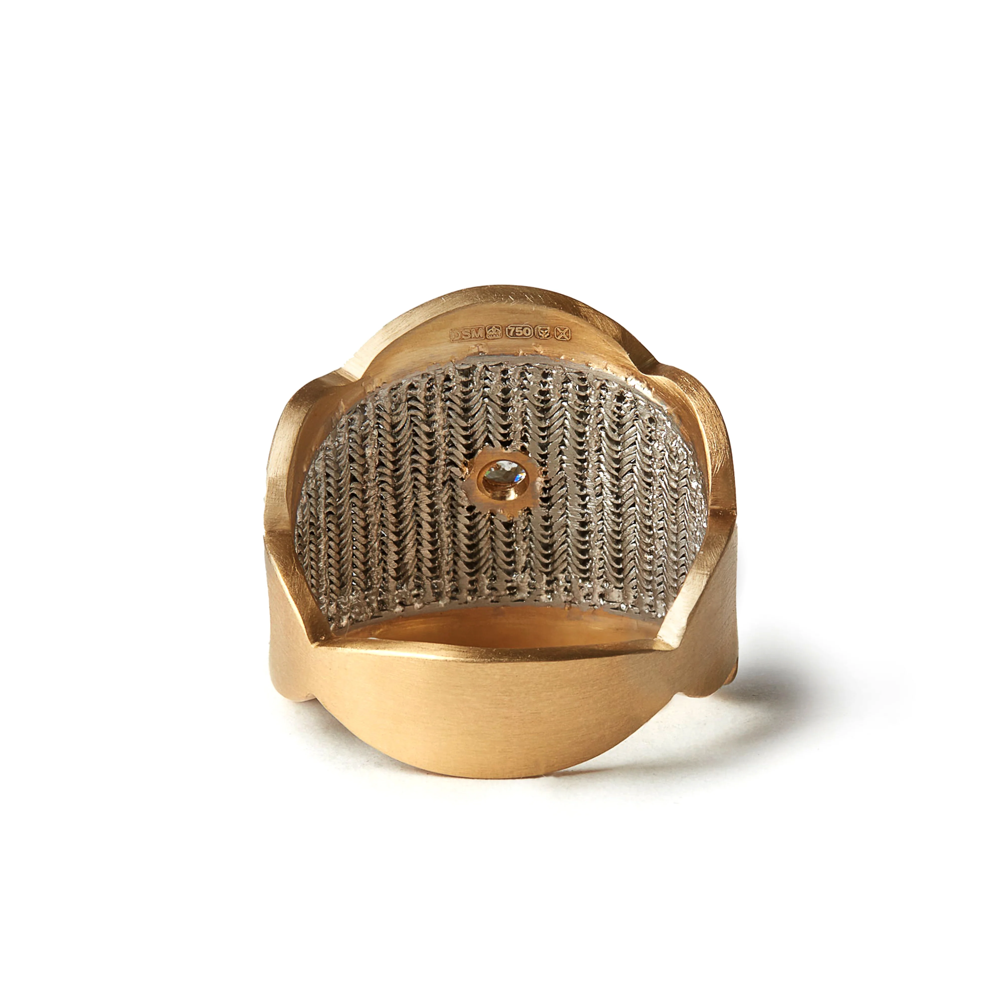 NIKOLLE RADI - Zigzag Ring - (Platinum/Yellow Gold) - Image 3