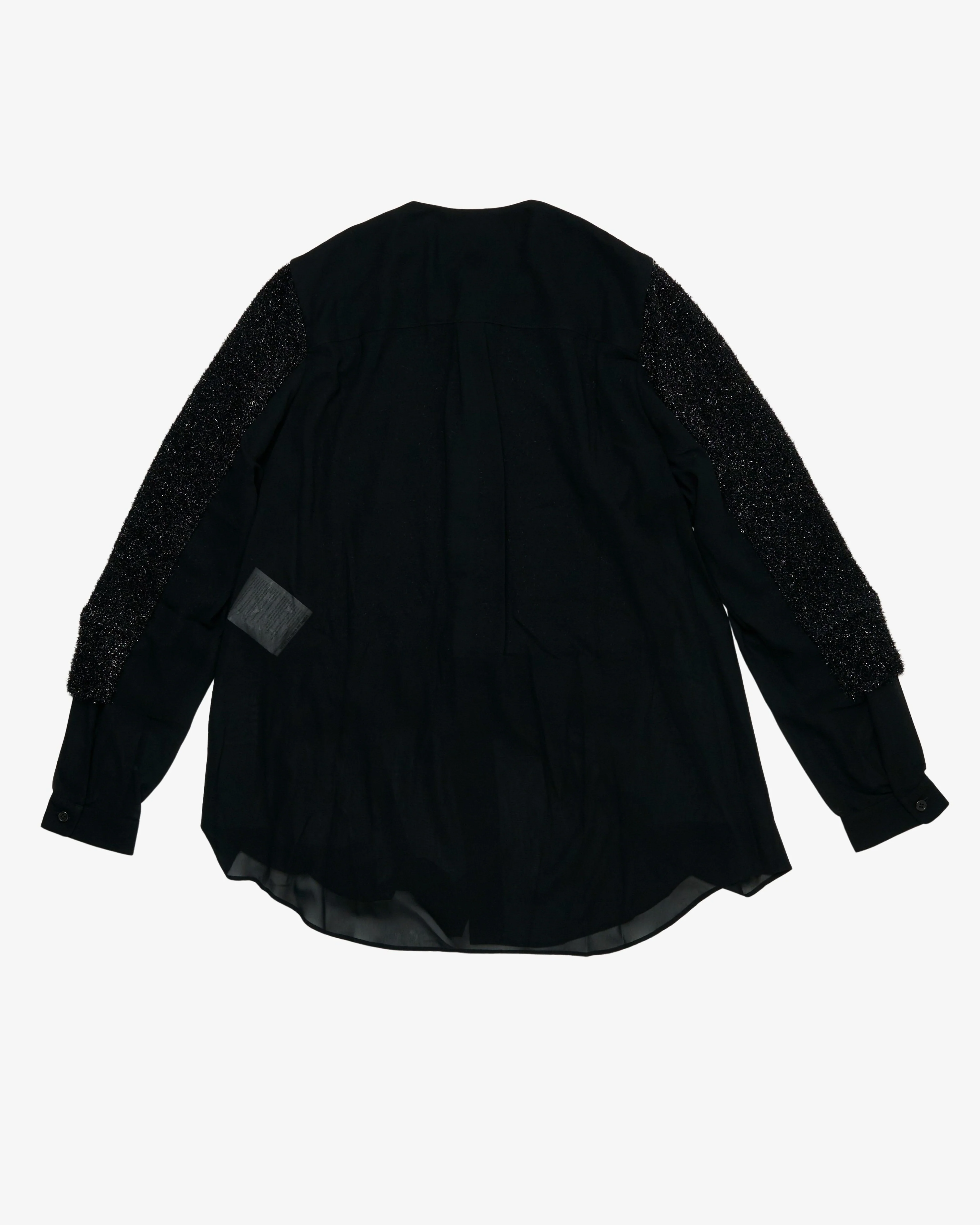 Noir Kei Ninomiya - Women's Lame Fur - (Black) - Image 2
