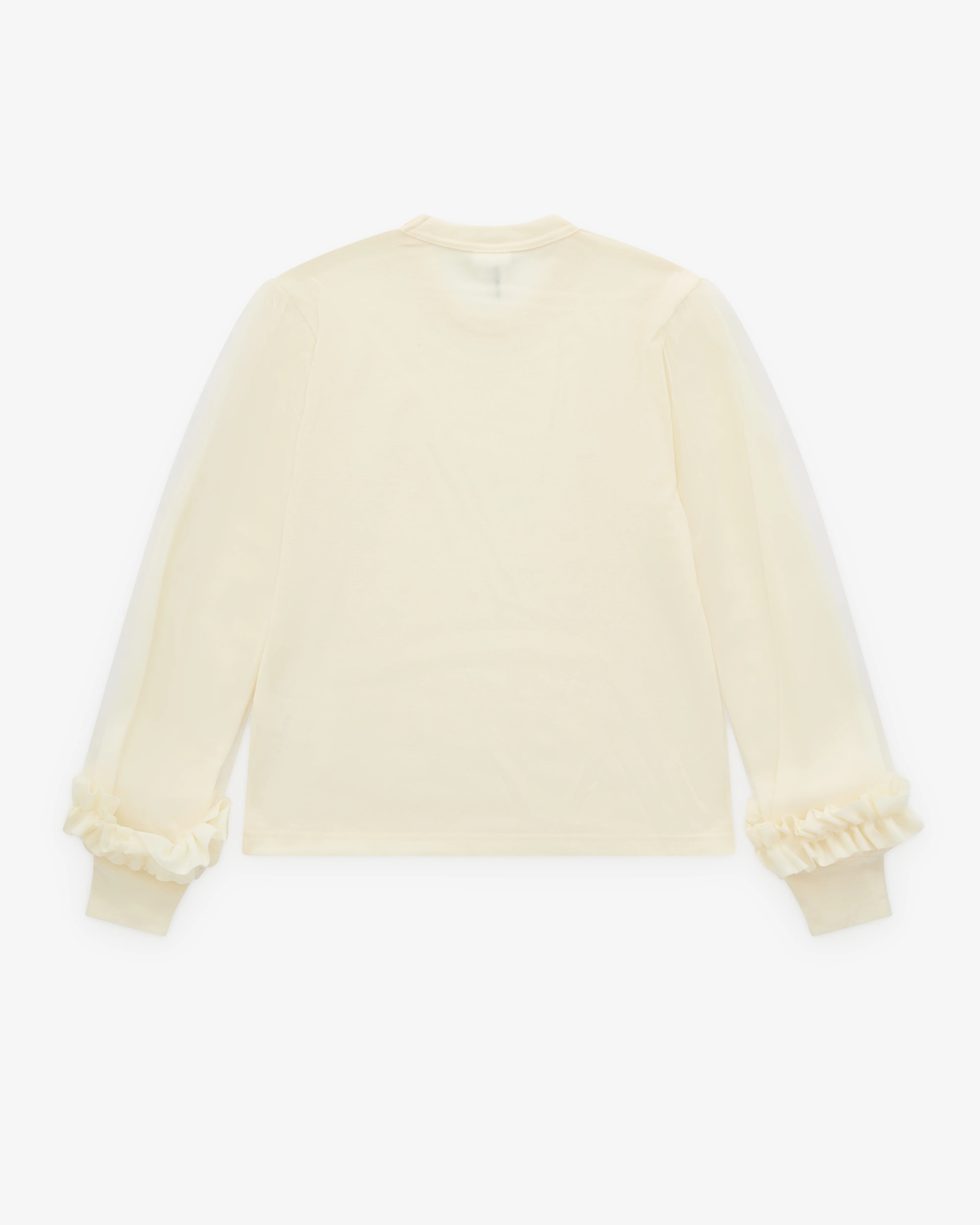 Noir Kei Ninomiya - Women's Ladies Tulle Sleeve Sweater - (Off-White2/1A) - Image 2