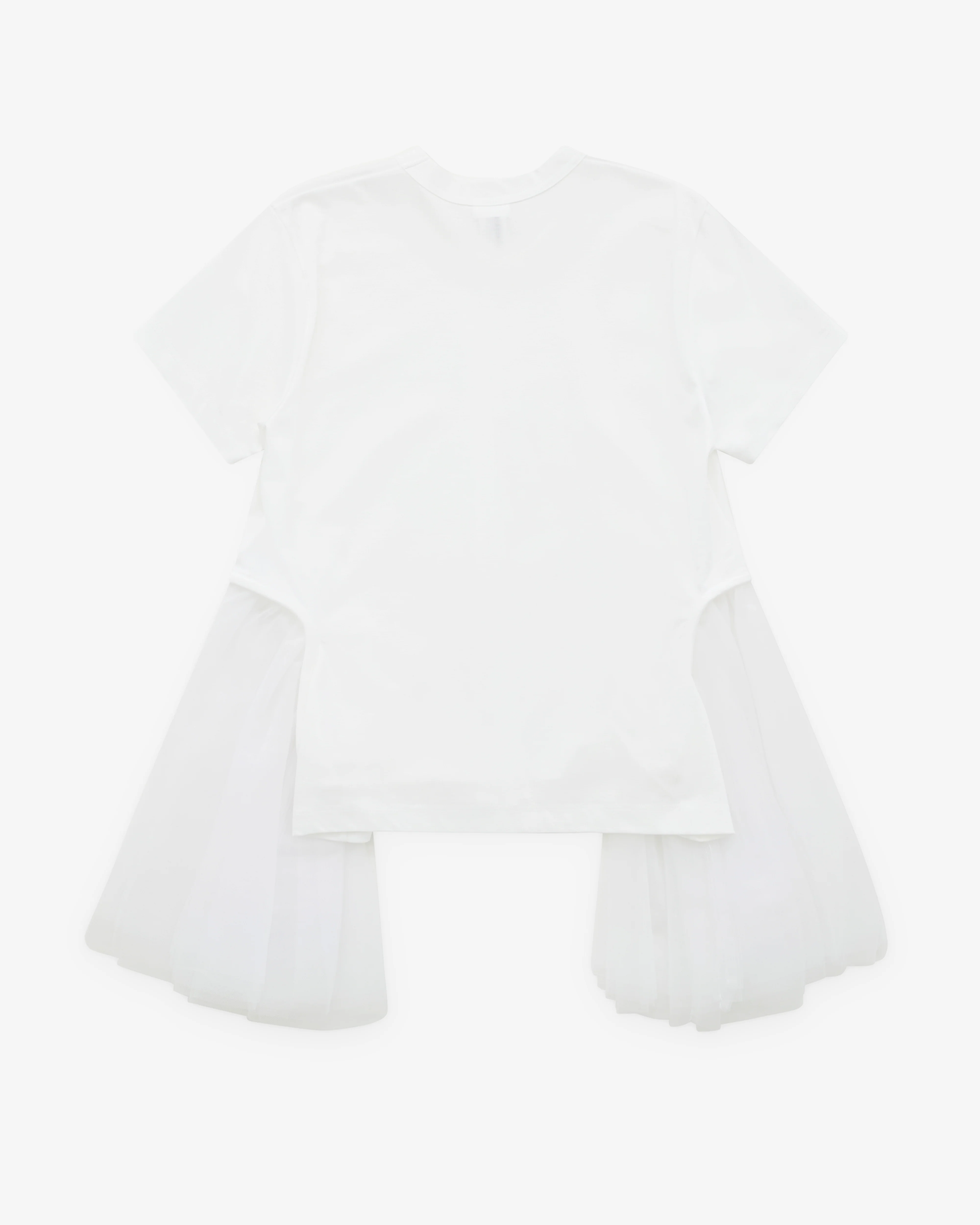 Noir Kei Ninomiya - Women’s Tulle T-Shirt - (White) - Image 2