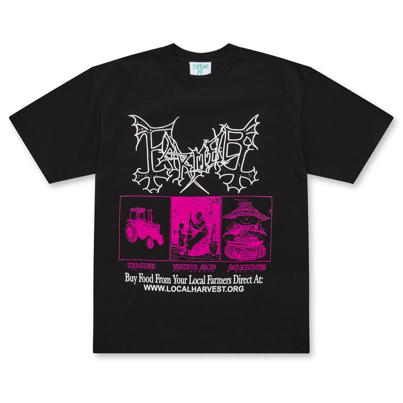 Online Ceramics - Farmer Tee - (Black)