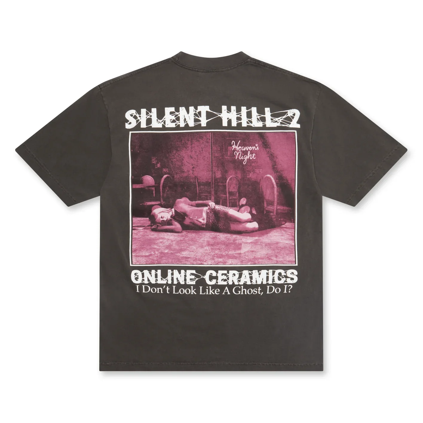 ONLINE CERAMICS - Men's Heavens Night Tee - (Off-Black) - Image 2