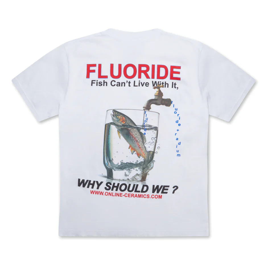 ONLINE CERAMICS - The Waters Are Poisoned T-Shirt - (White) - Image 2