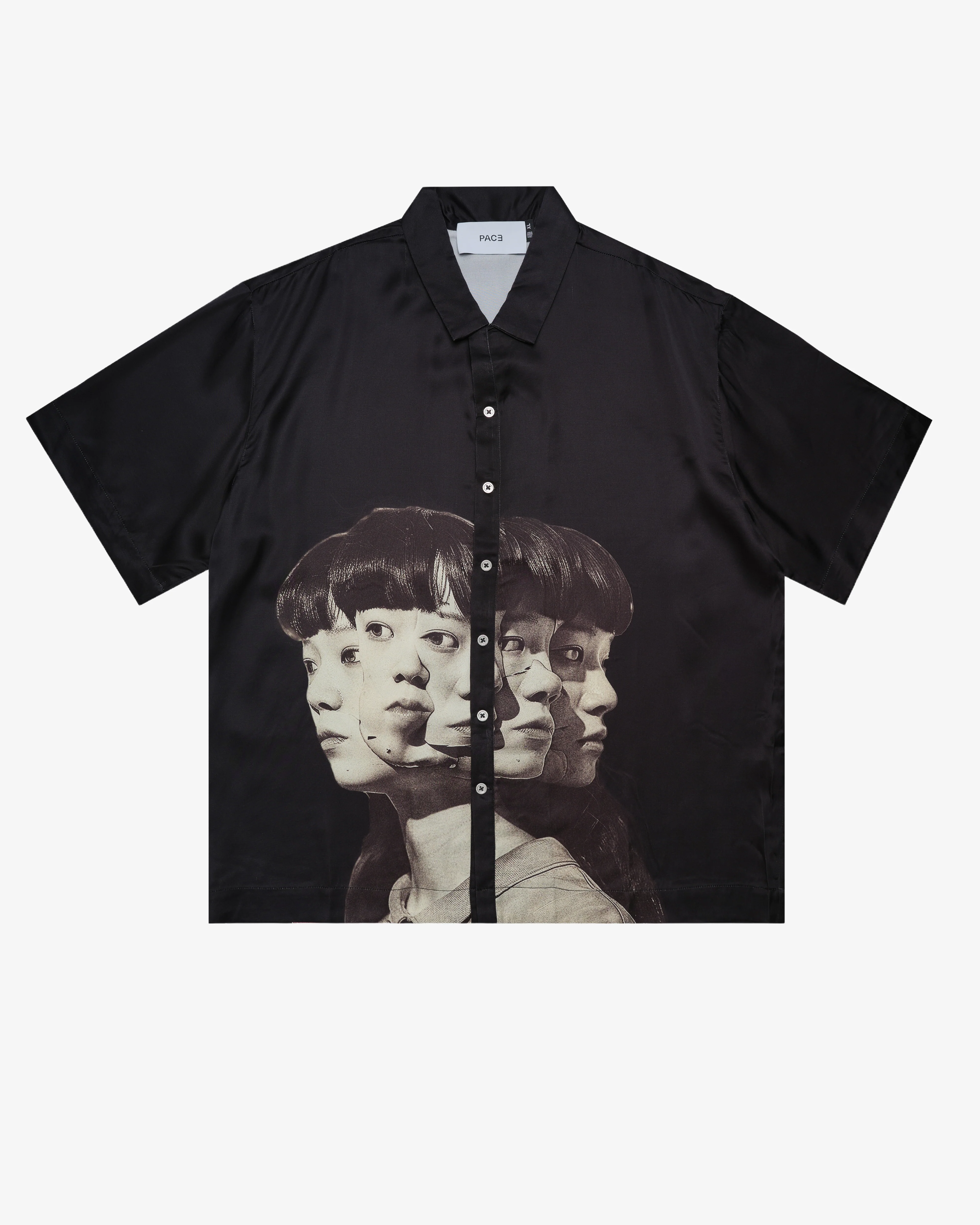 PACE - Men 's ‘’Eot’’ Cuban Collar Shirt - (Black)