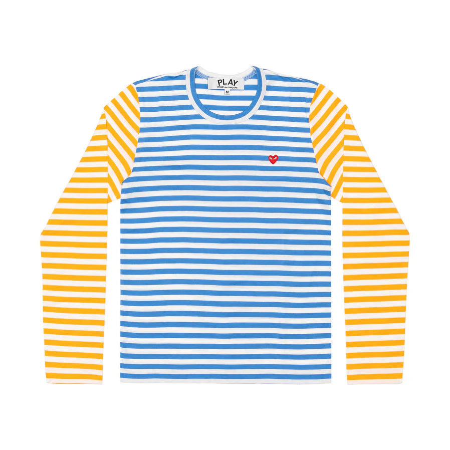 Play -  Bi-Colour Stripe T-Shirt - (T317)(T318)(Blue)