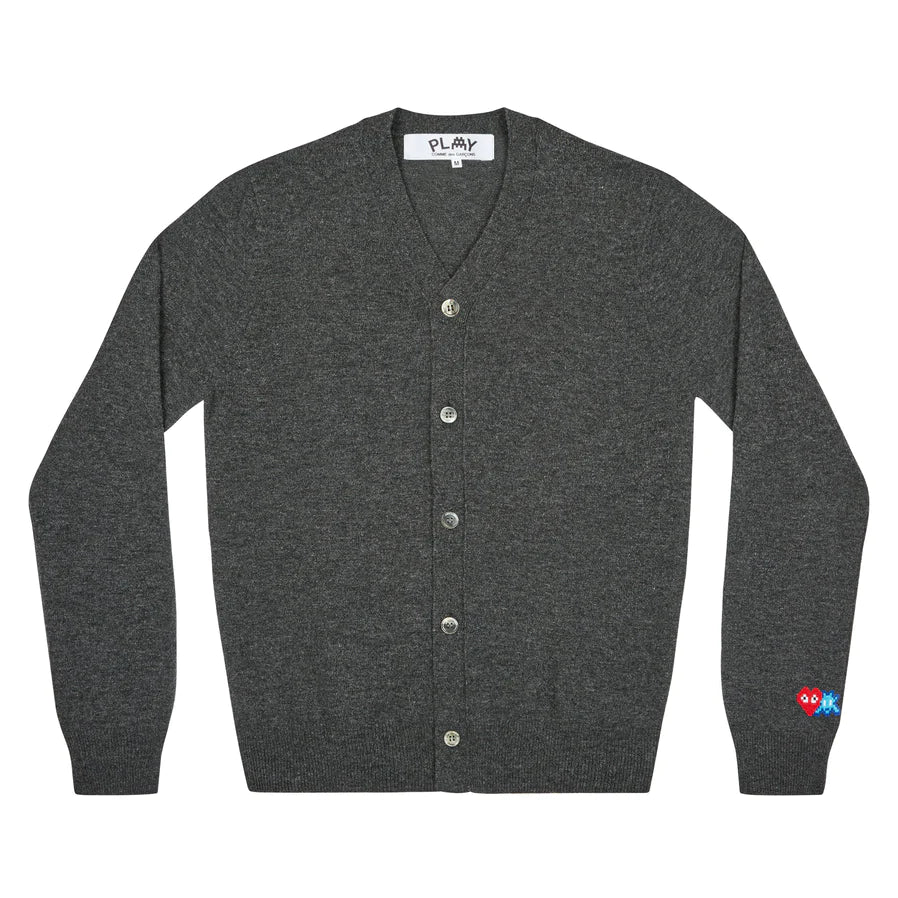 PLAY - the Artist Invader Men's Cardigan - (N088)(Grey)
