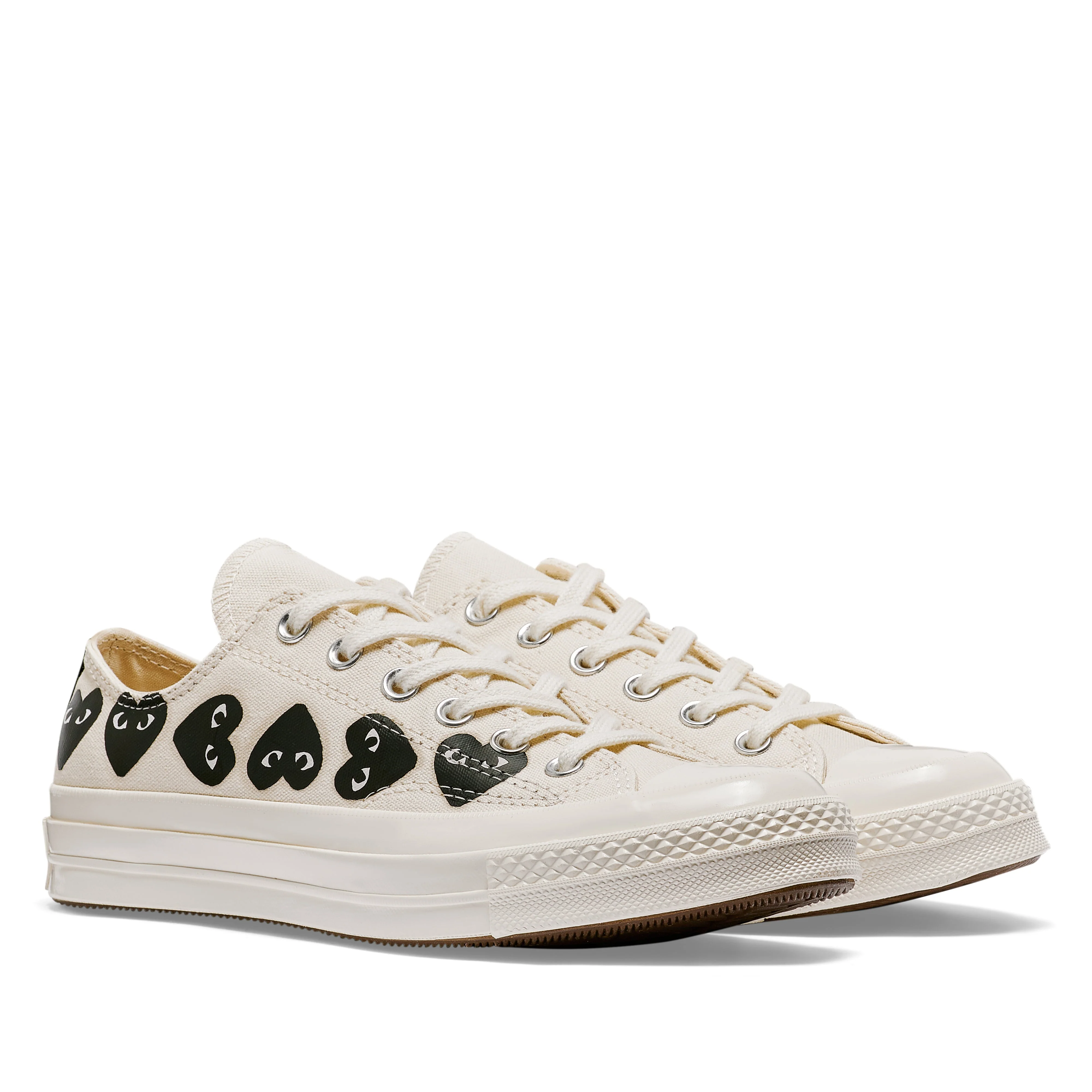 Play Converse - Multi Black Heart Chuck Taylor All Star '70 Low Sneakers - (Beige) - Image 3