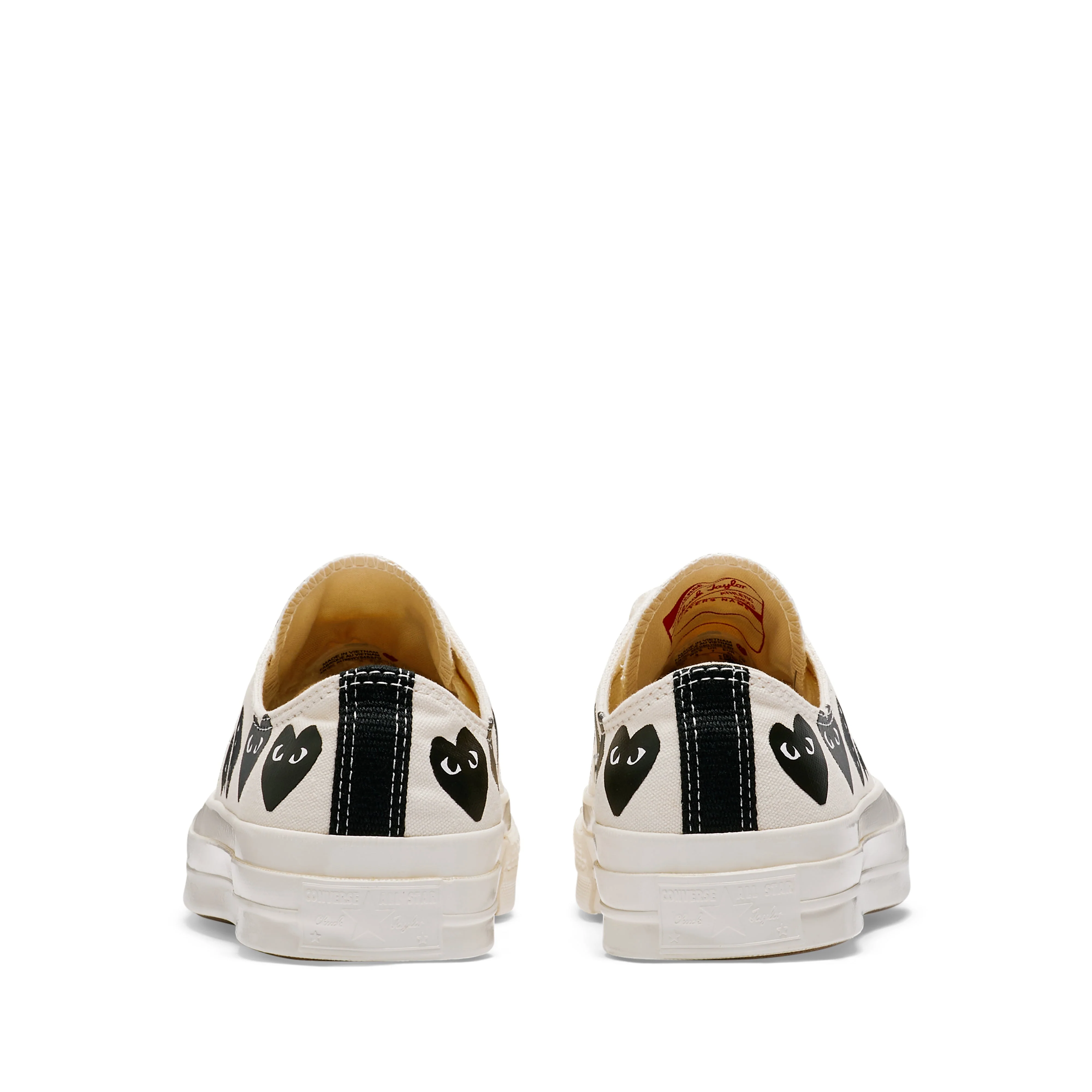 Play Converse - Multi Black Heart Chuck Taylor All Star '70 Low Sneakers - (Beige) - Image 4