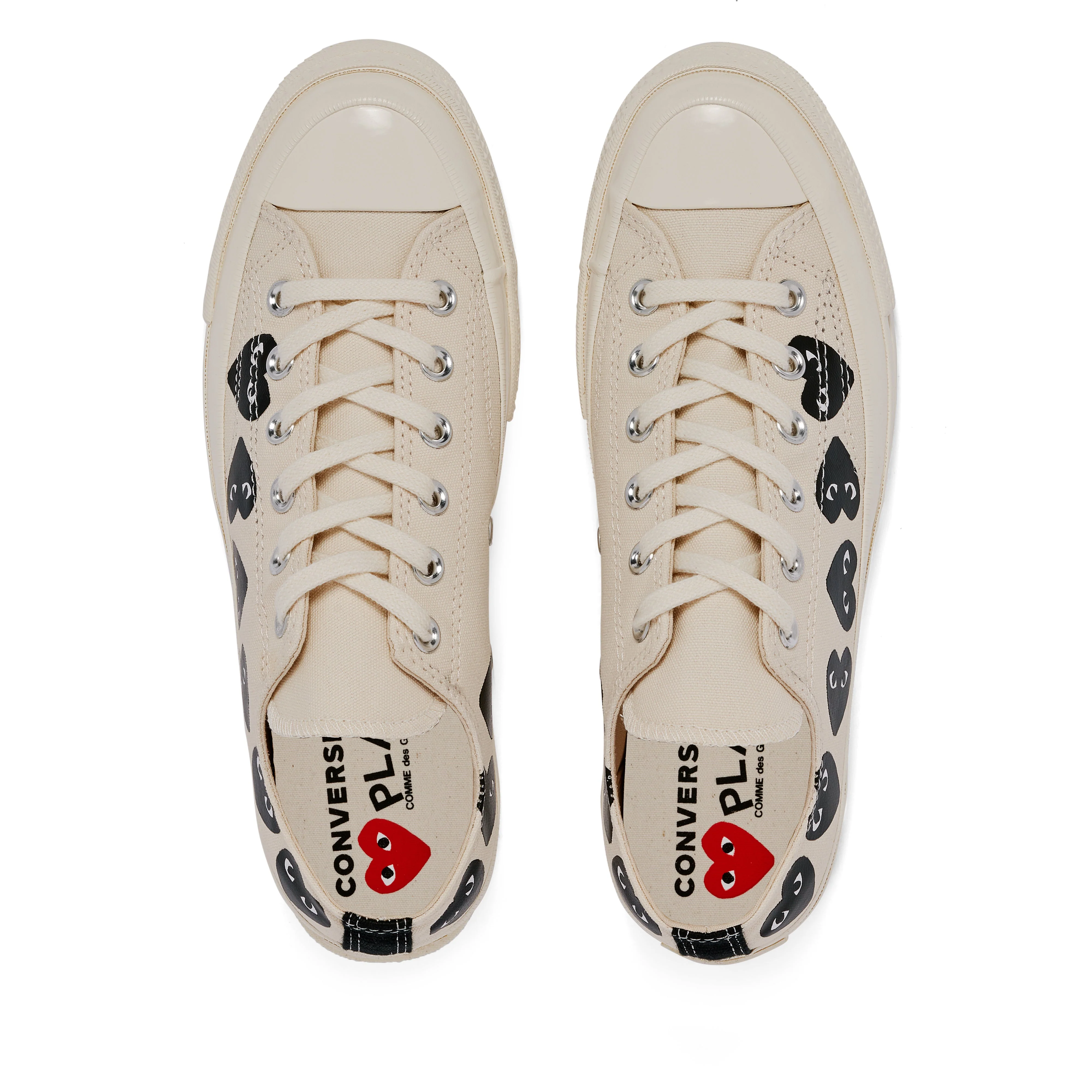 Play Converse - Multi Black Heart Chuck Taylor All Star '70 Low Sneakers - (Beige) - Image 6