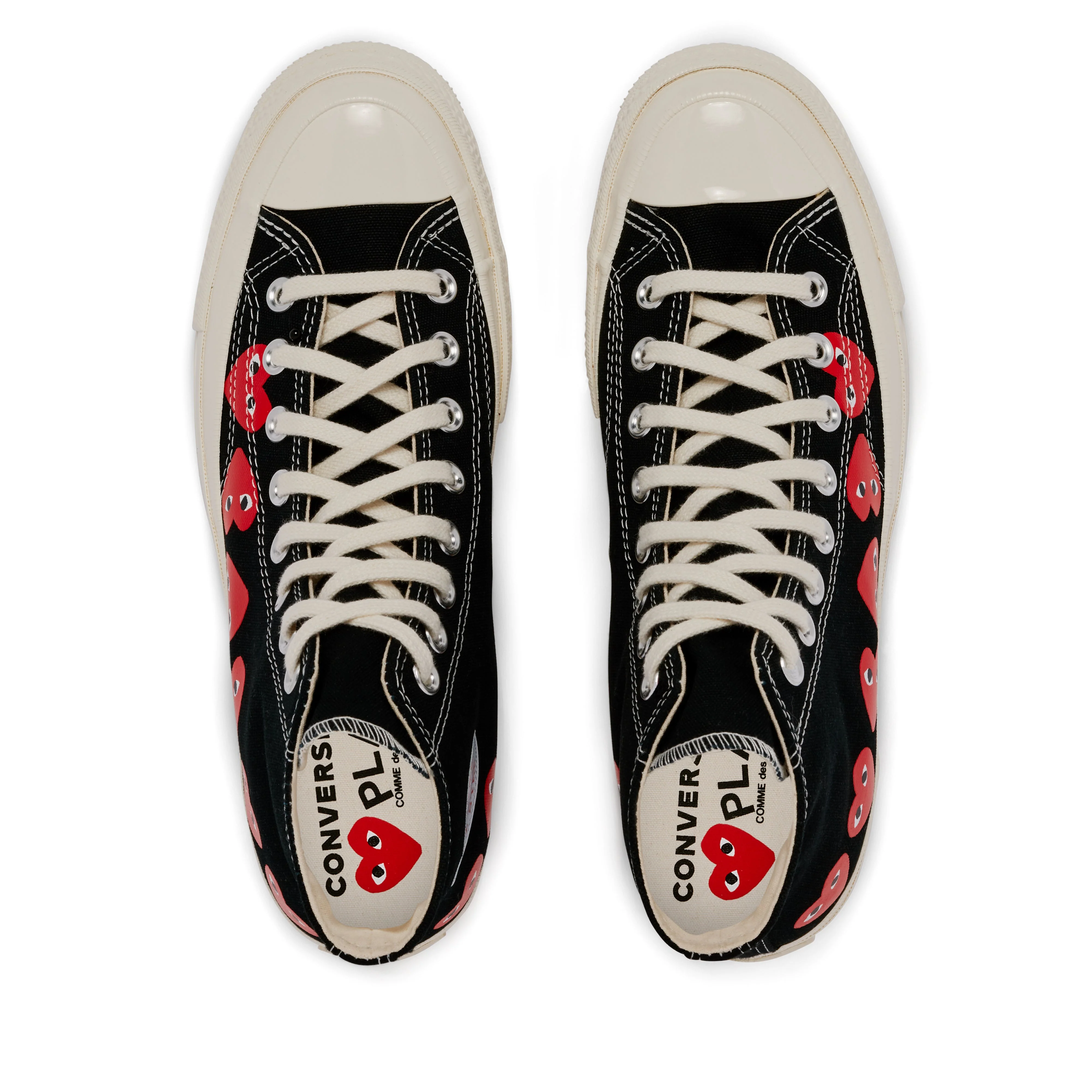 Play Converse - Multi Red Heart Chuck Taylor All Star '70 High Sneakers - (Black) - Image 6