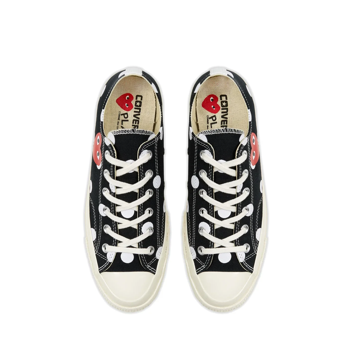 Play Converse - Polka Dot Red Heart Chuck Taylor All Star ’70 Low Sneakers - (Black) - Image 2